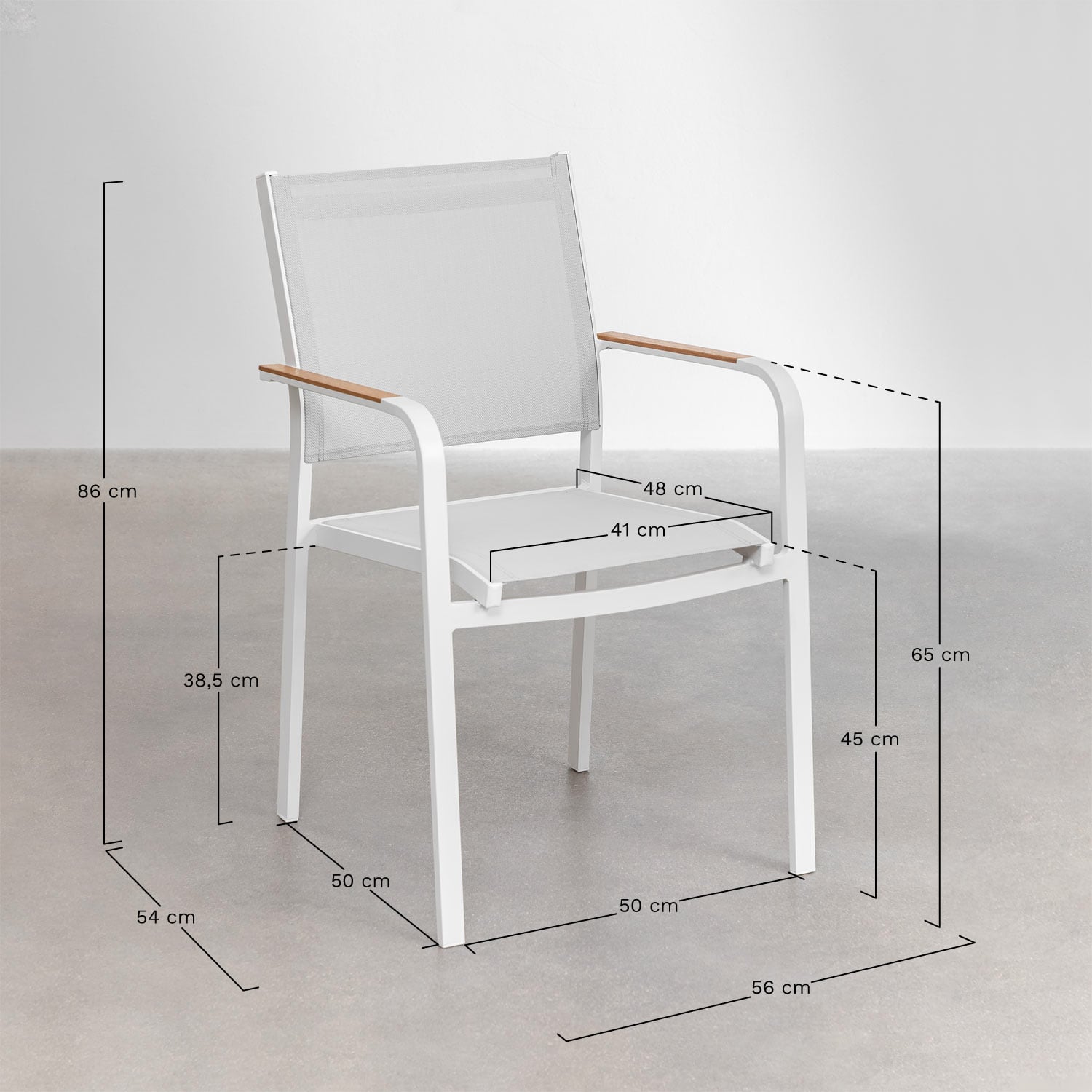 STARMI Outdoor Dining Set, Square, White