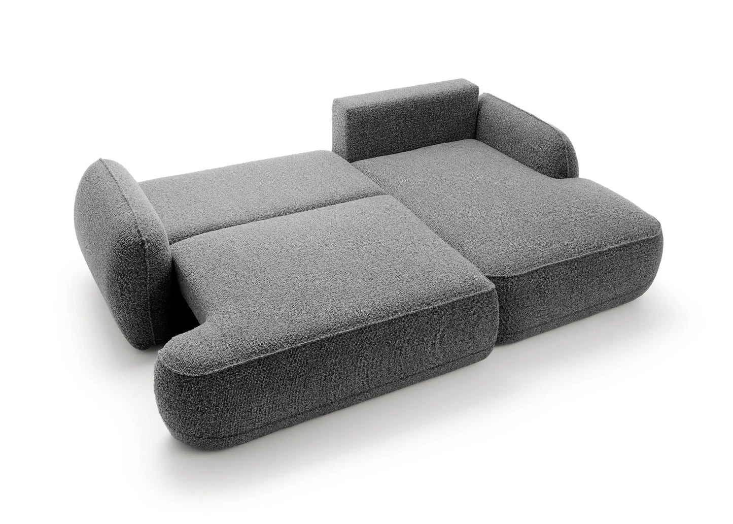 Corner sofa ZEN, dark grey
