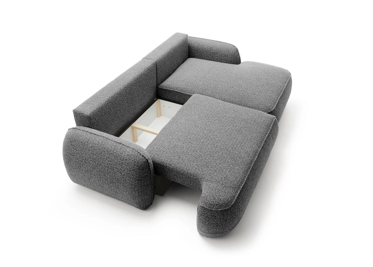Corner sofa ZEN, dark grey