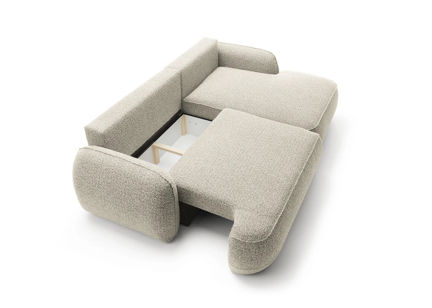 Corner sofa ZEN, brown