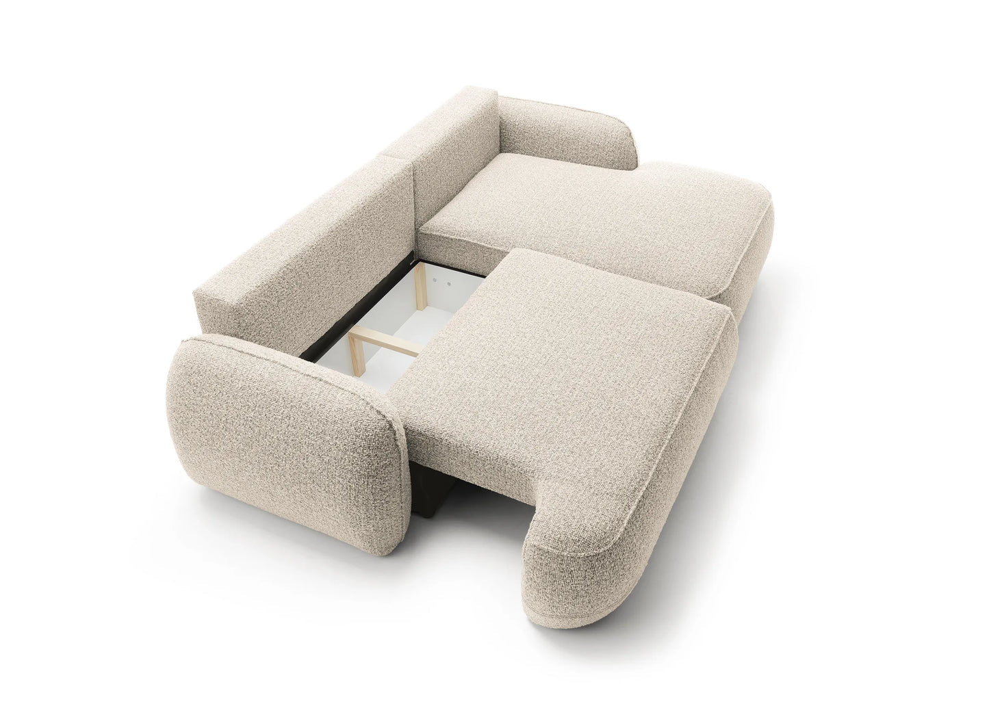 Kampinė sofa ZEN, smėlio