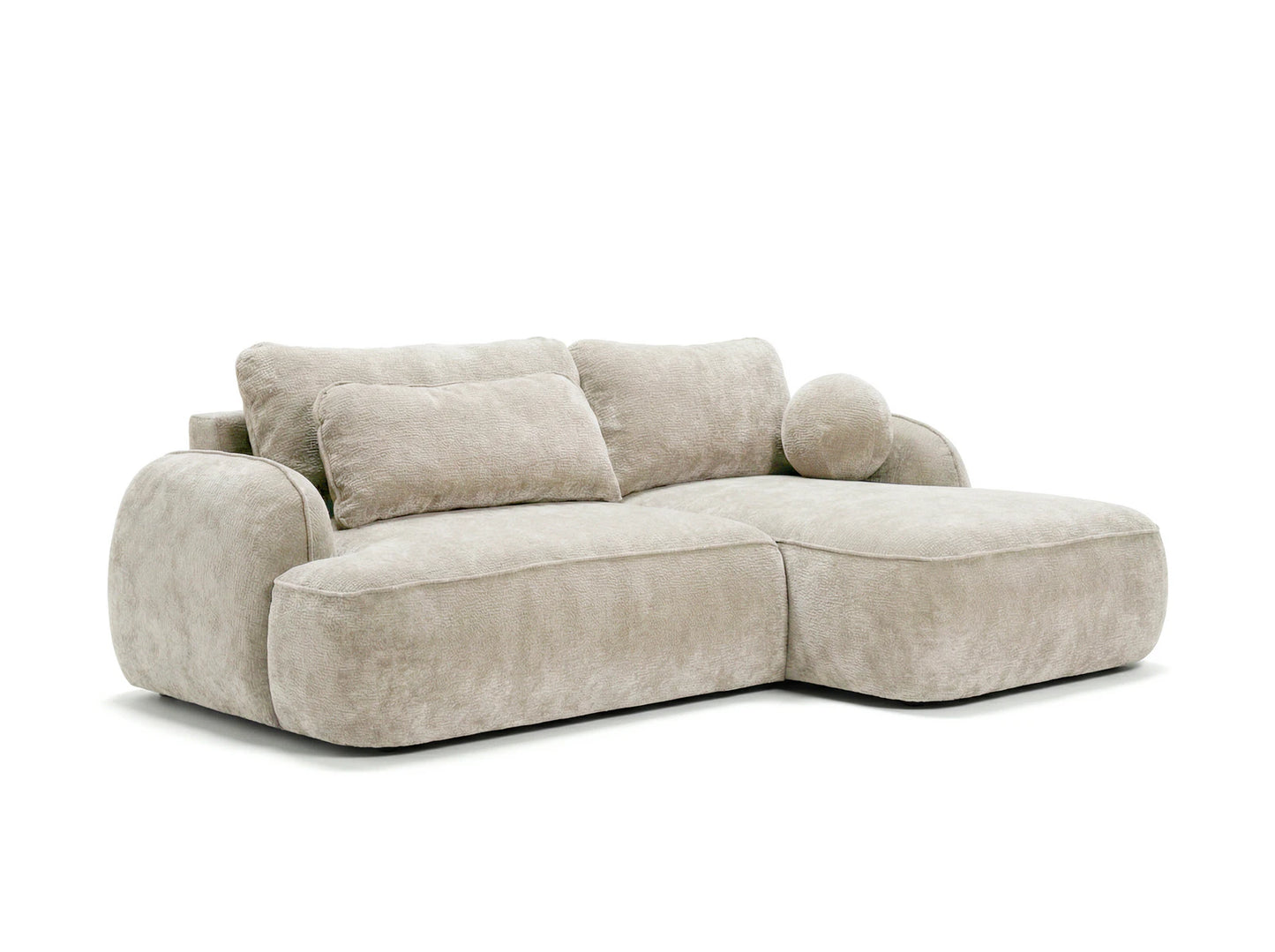 ZEN Corner Sofa, Natural Upholstery