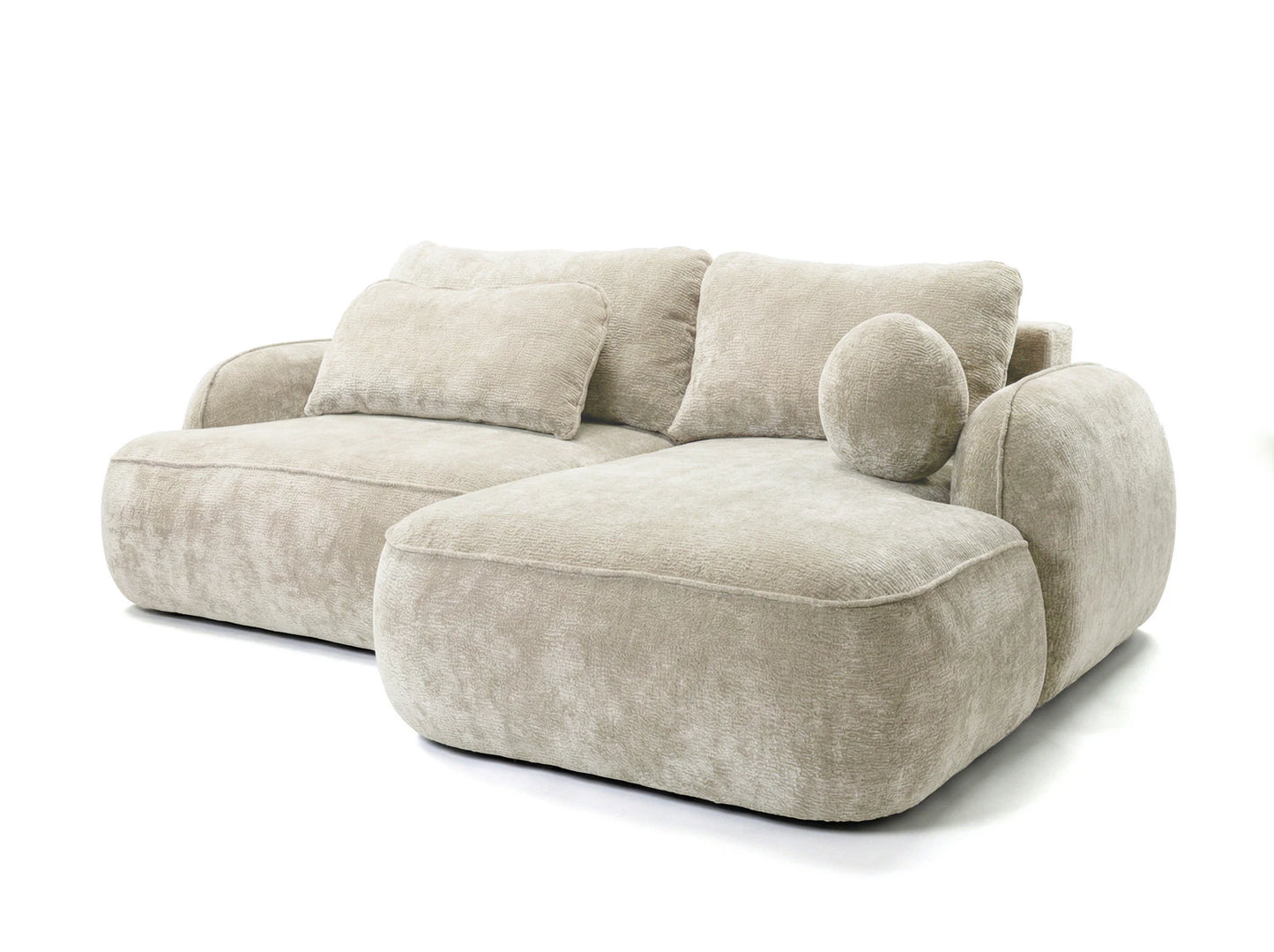 ZEN Corner Sofa, Natural Upholstery