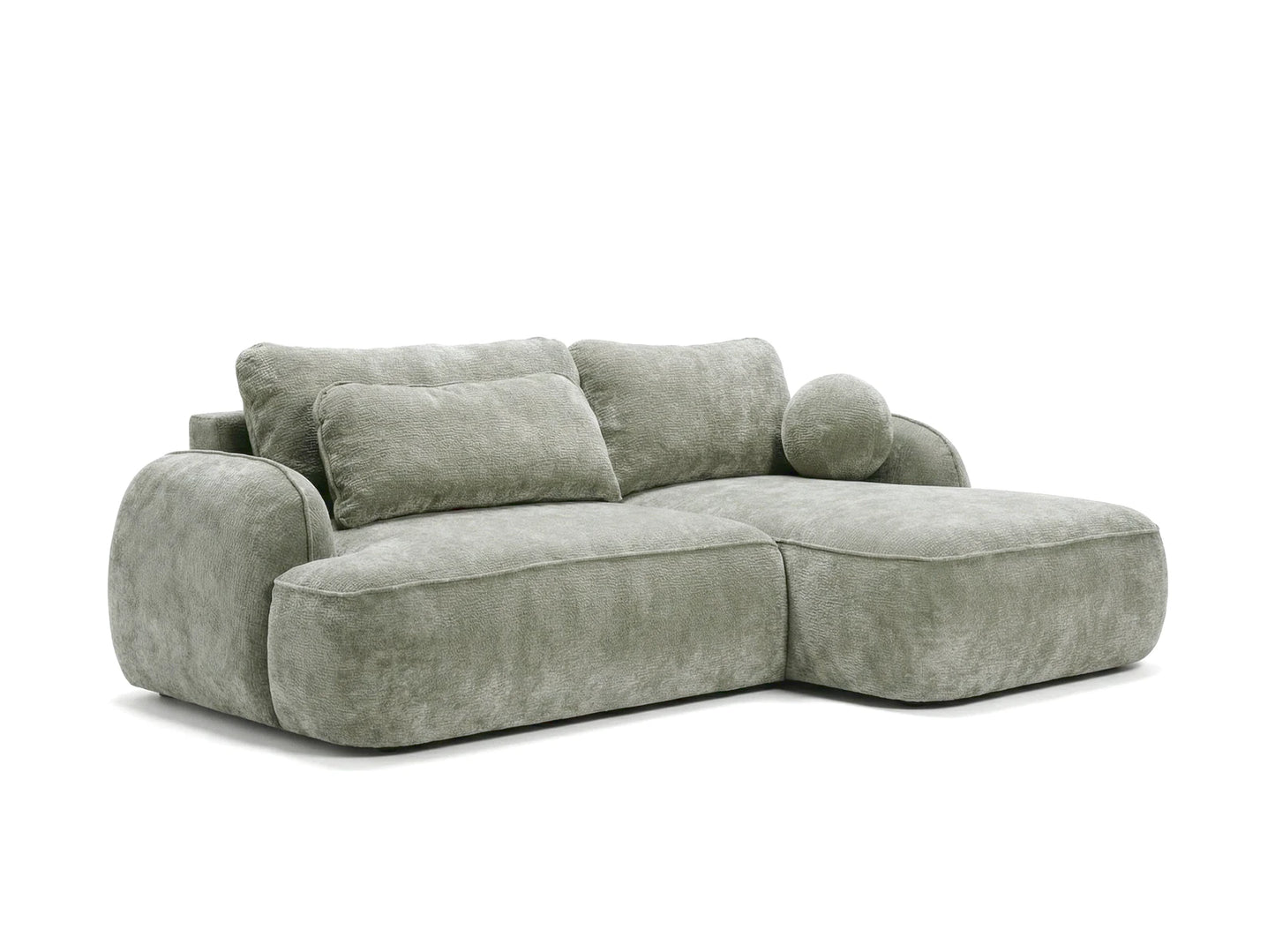 Corner sofa ZEN, green upholstery