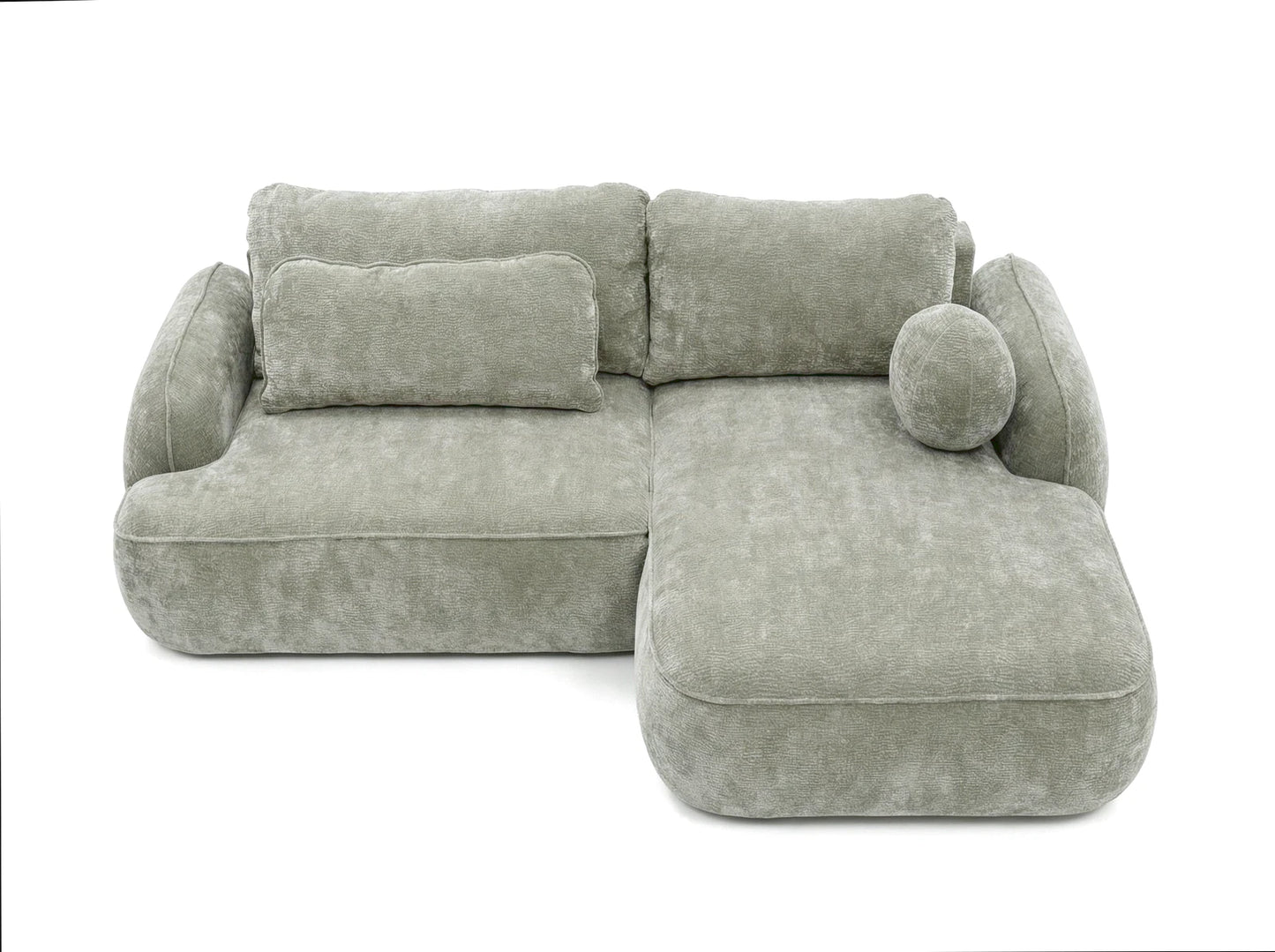 Corner sofa ZEN, green upholstery