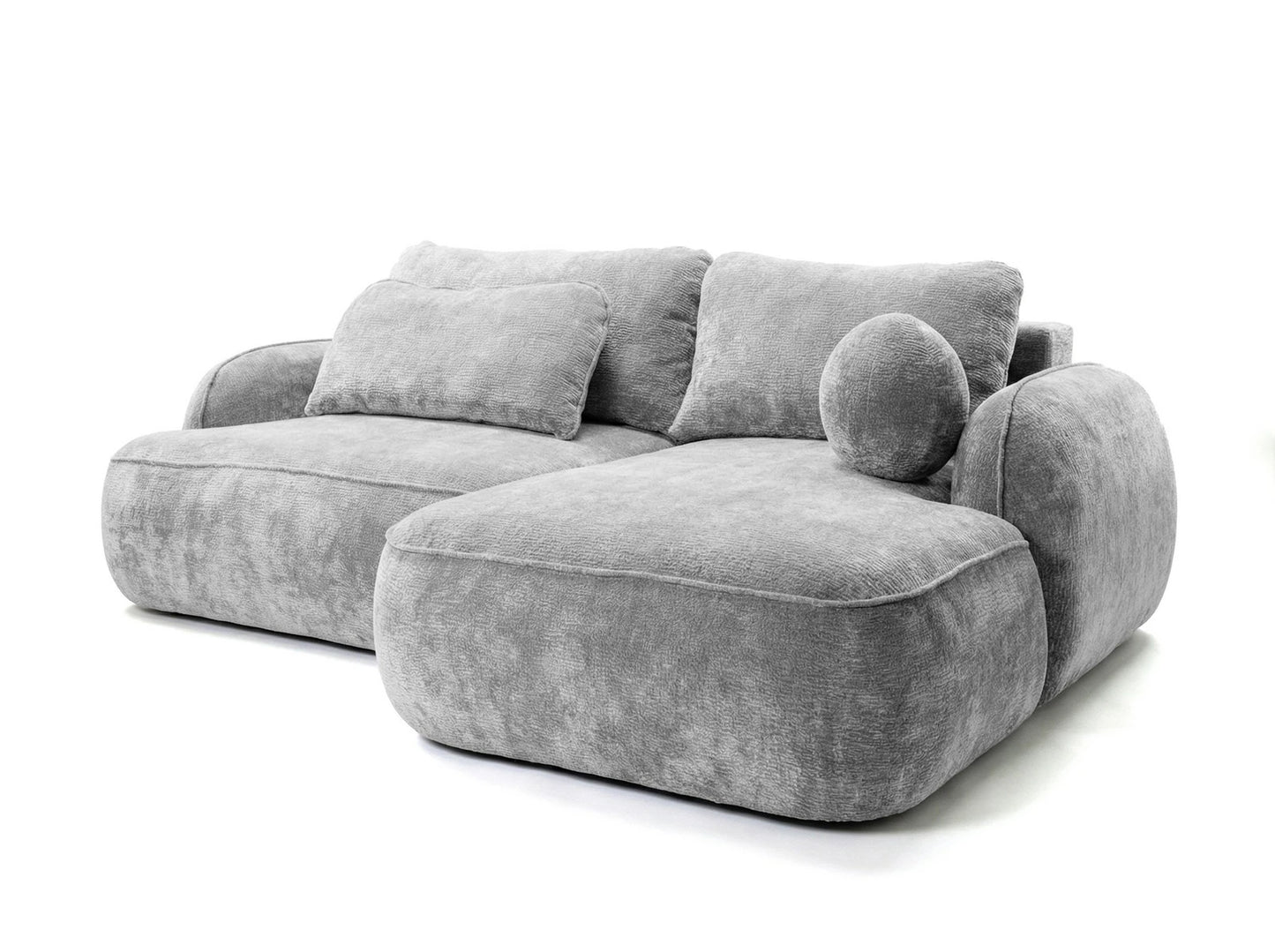 Kampinė sofa ZEN, pilkas apmušalas