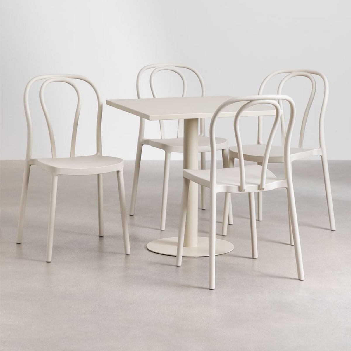 Outdoor furniture set MIZZI, 5 pieces, cream