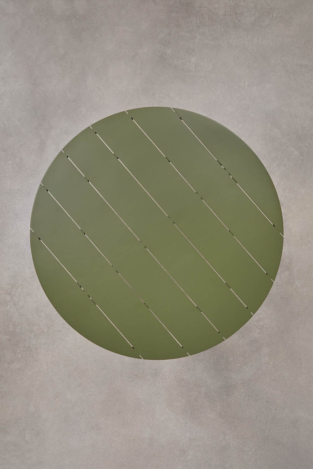 VALERIE Round Outdoor Table, Oiled Green (2 pcs)