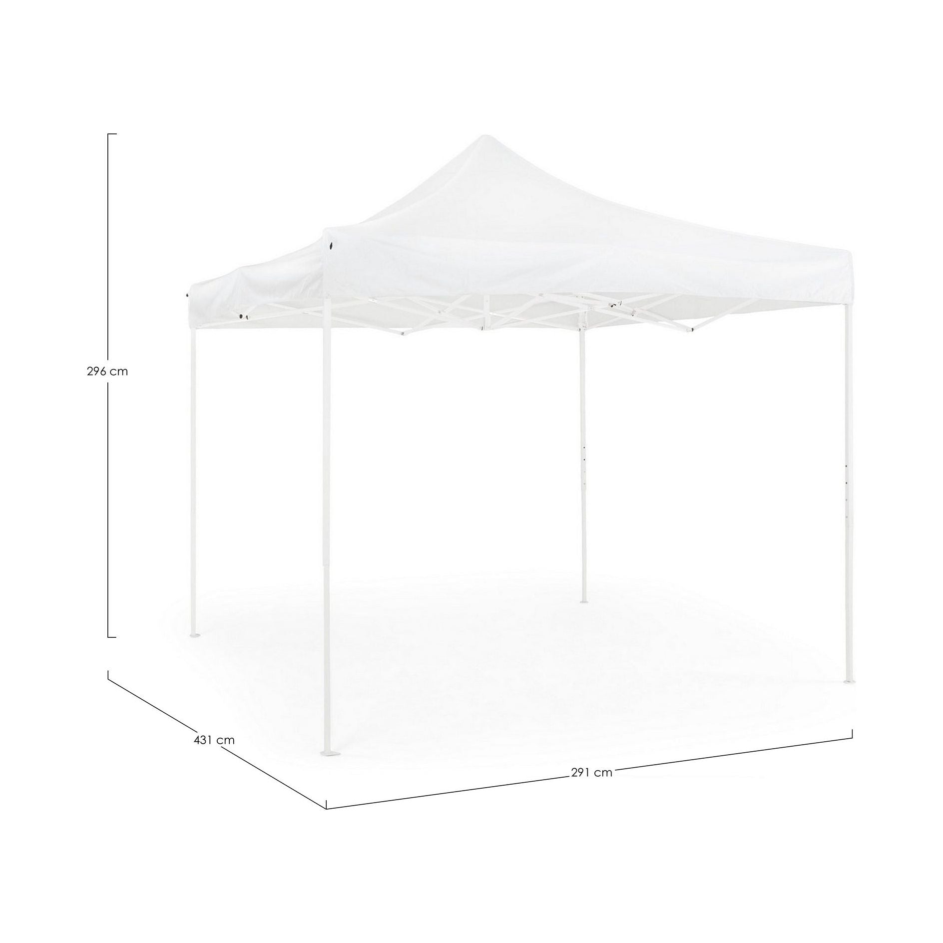 Pavėsinė PANDORA WHITE, 3x4.5