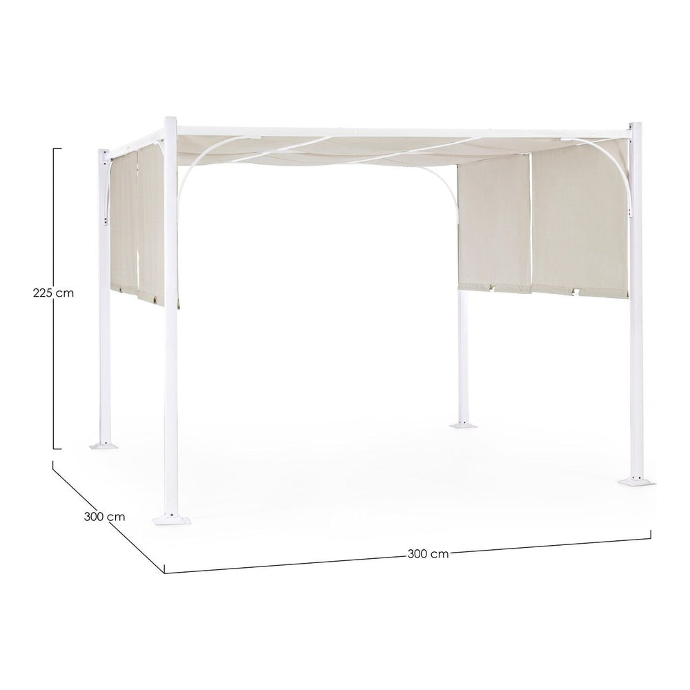 Pavėsinė SLIDE WHITE-TAUPE, 3x3