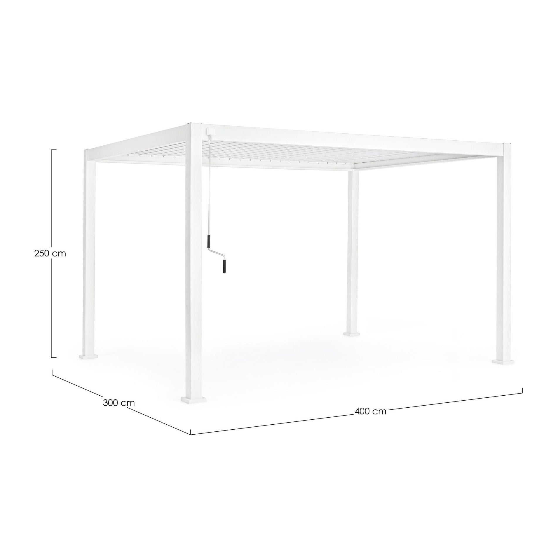 Pavėsinė OCEAN WHITE, 3x4
