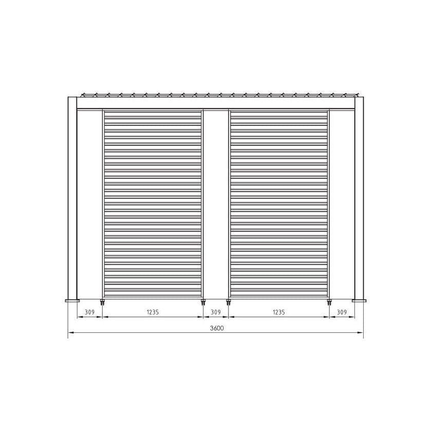 Pavėsinė OCEAN RUSTIC, 3,6X3,6