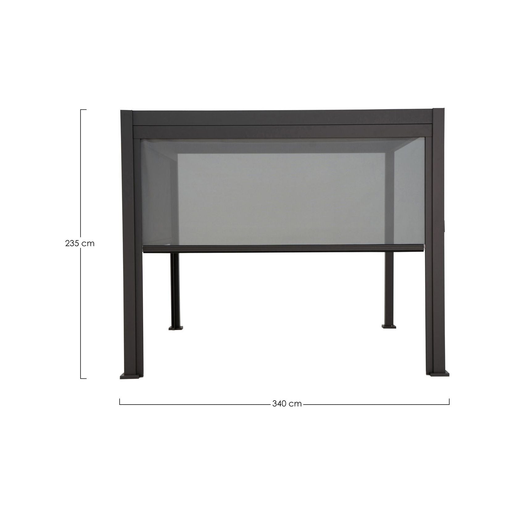 Pavėsinė OCEAN CHAR PULL DOWN SCREEN, 3.6M