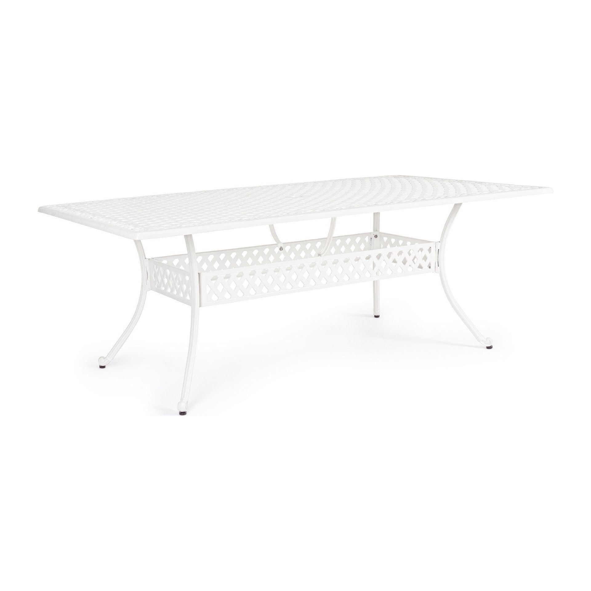 Lauko valgomojo stalas IVREA RECT WHITE, 213X107