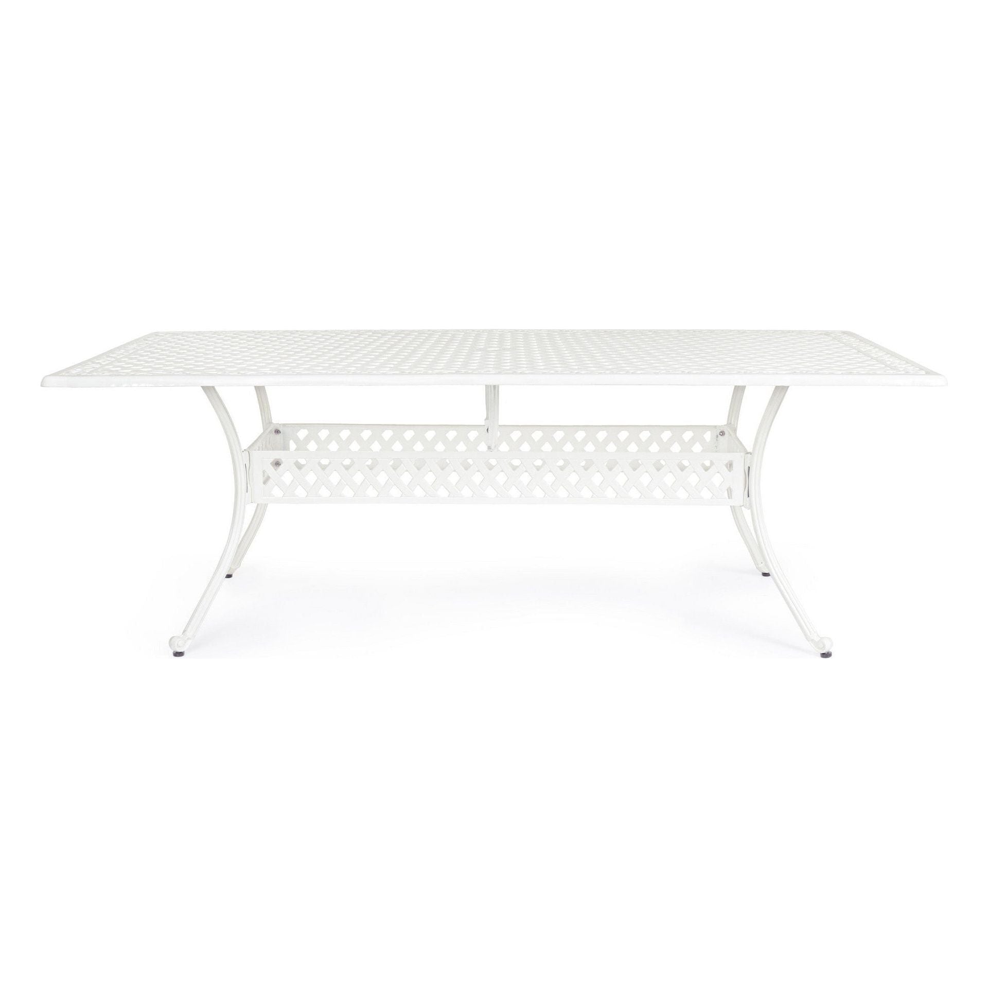 Lauko valgomojo stalas IVREA RECT WHITE, 213X107