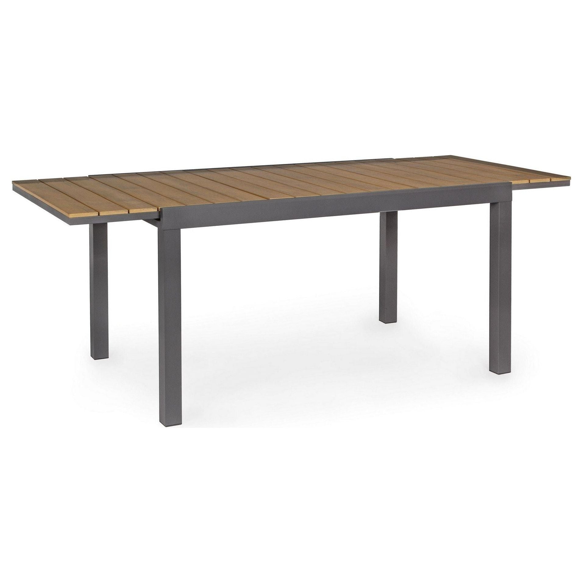 Outdoor Dining Table ELIAS CHARC, 140-200X90 cm