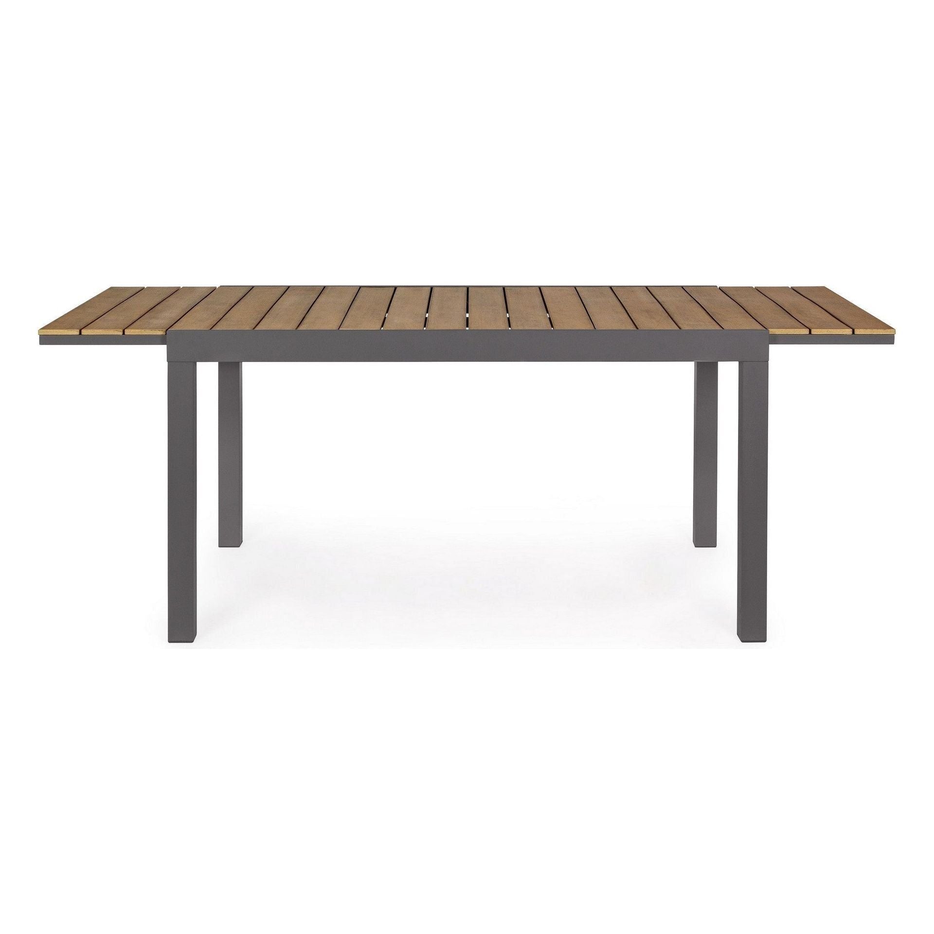 Outdoor Dining Table ELIAS CHARC, 140-200X90 cm