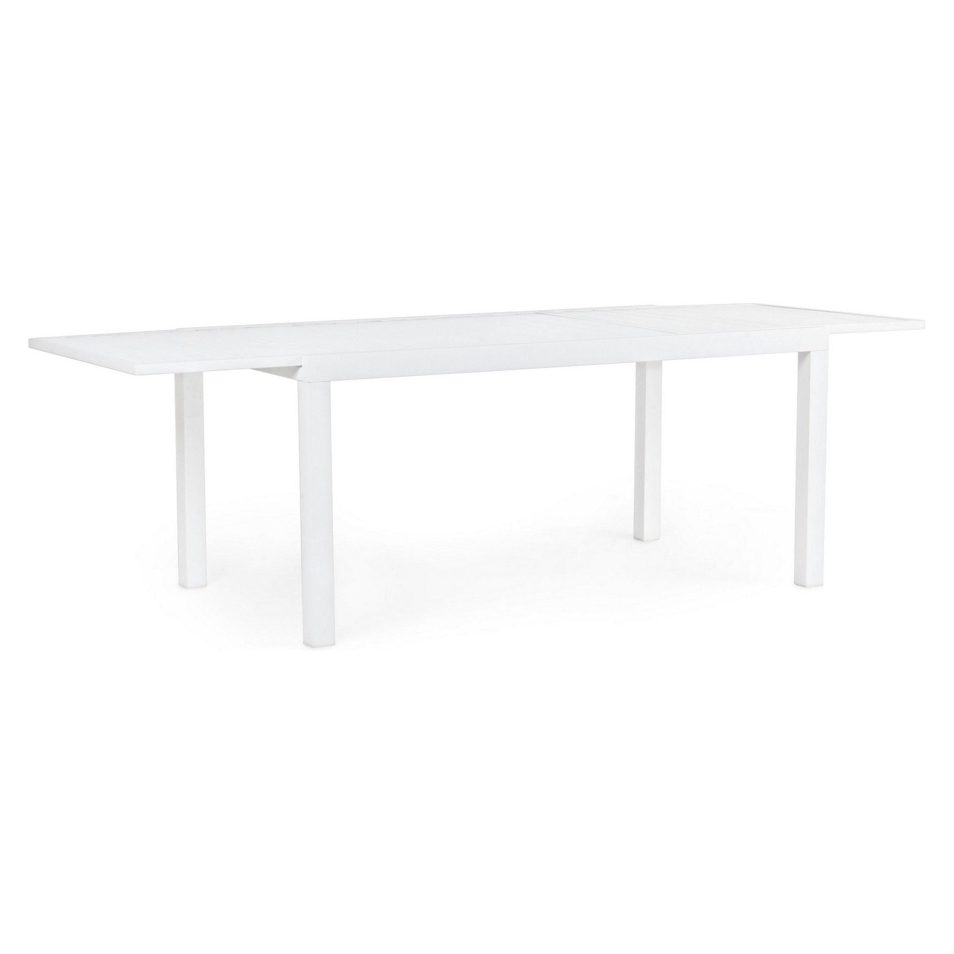 Lauko valgomojo stalas HILDE WHITE, 160-240X90