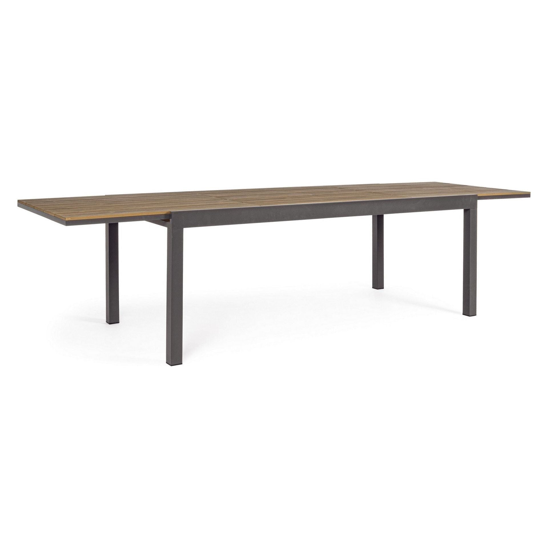 Lauko valgomojo stalas ELIAS CHARC, 200-300X95 cm
