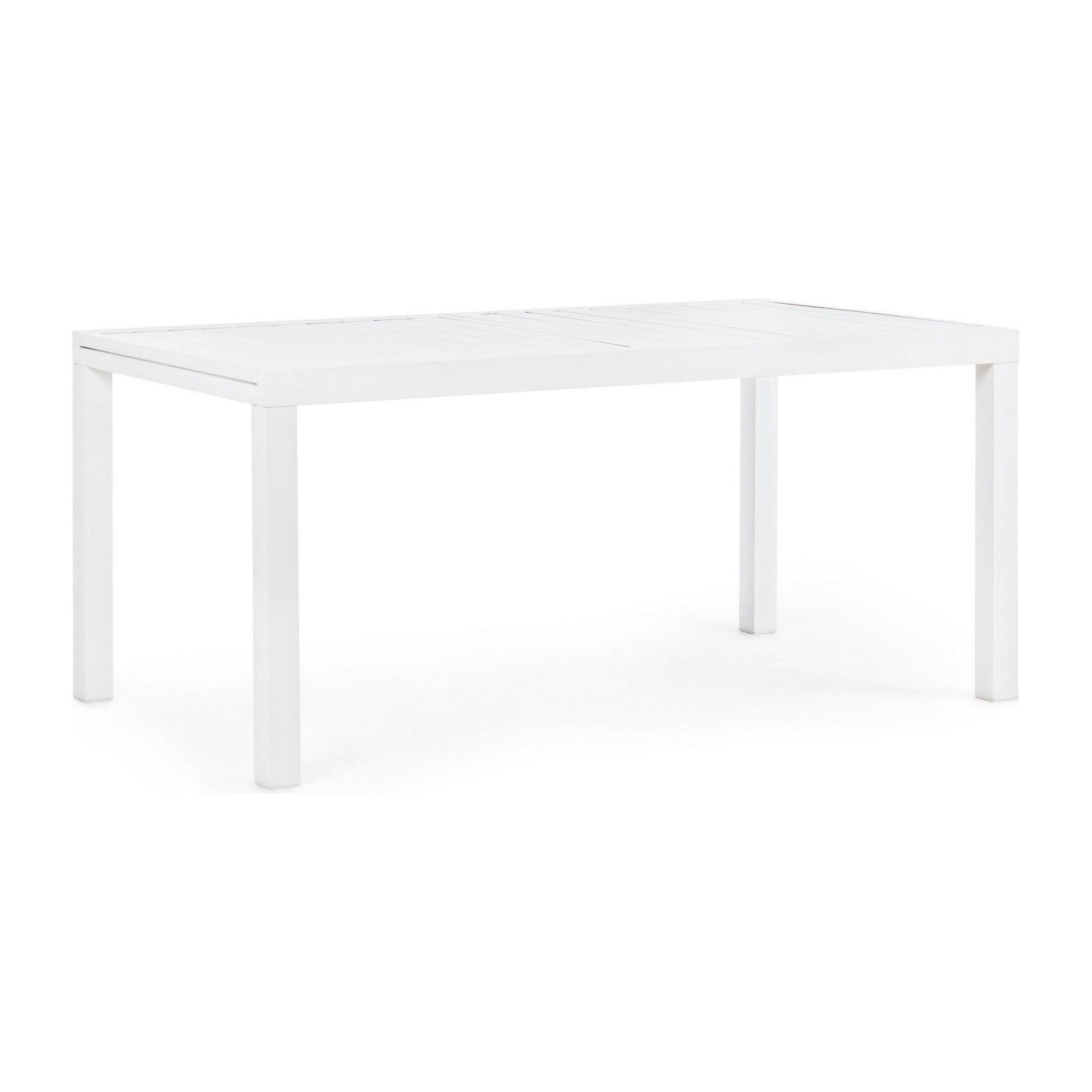 Lauko valgomojo stalas HILDE WHITE, 160-240X90