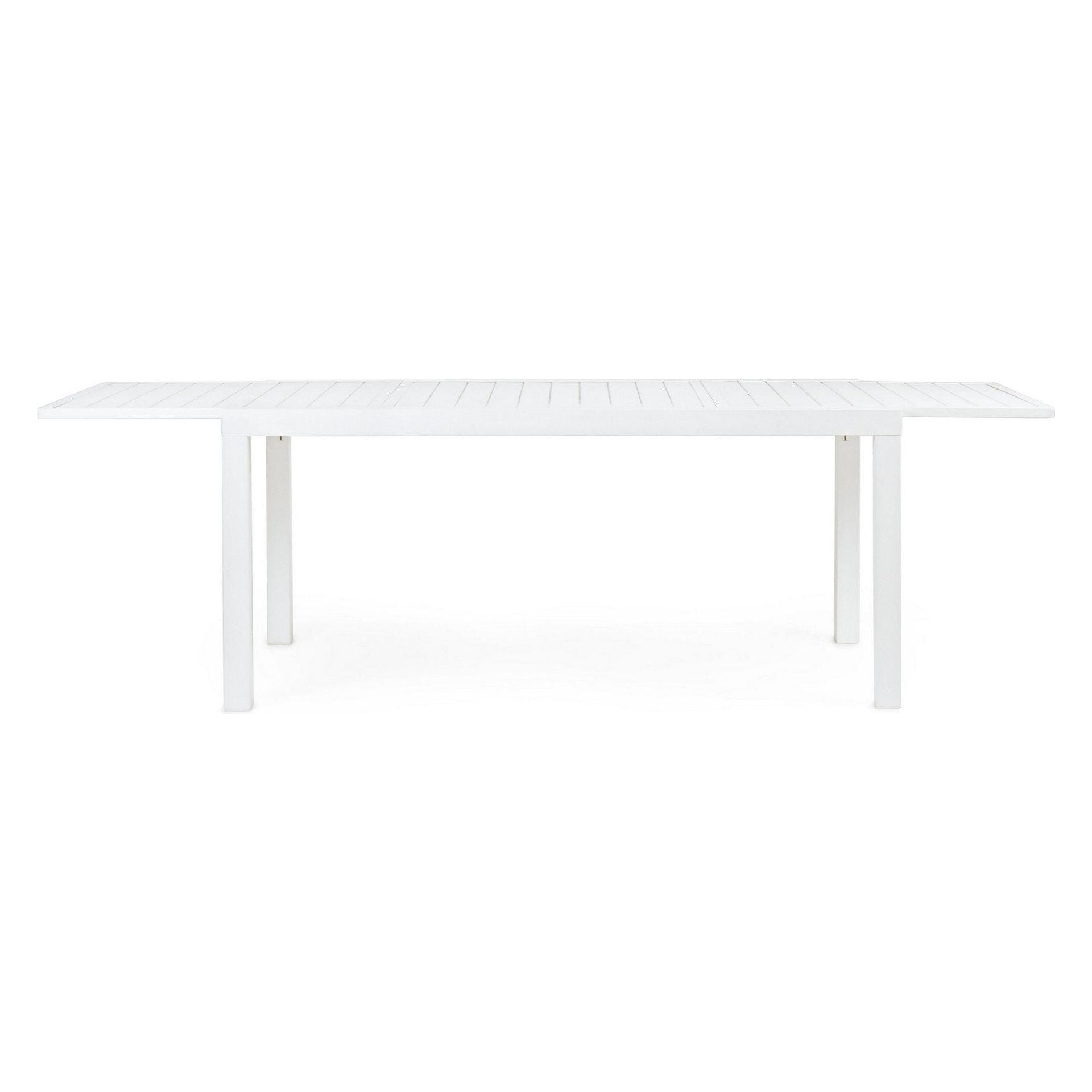 Lauko valgomojo stalas HILDE WHITE, 160-240X90
