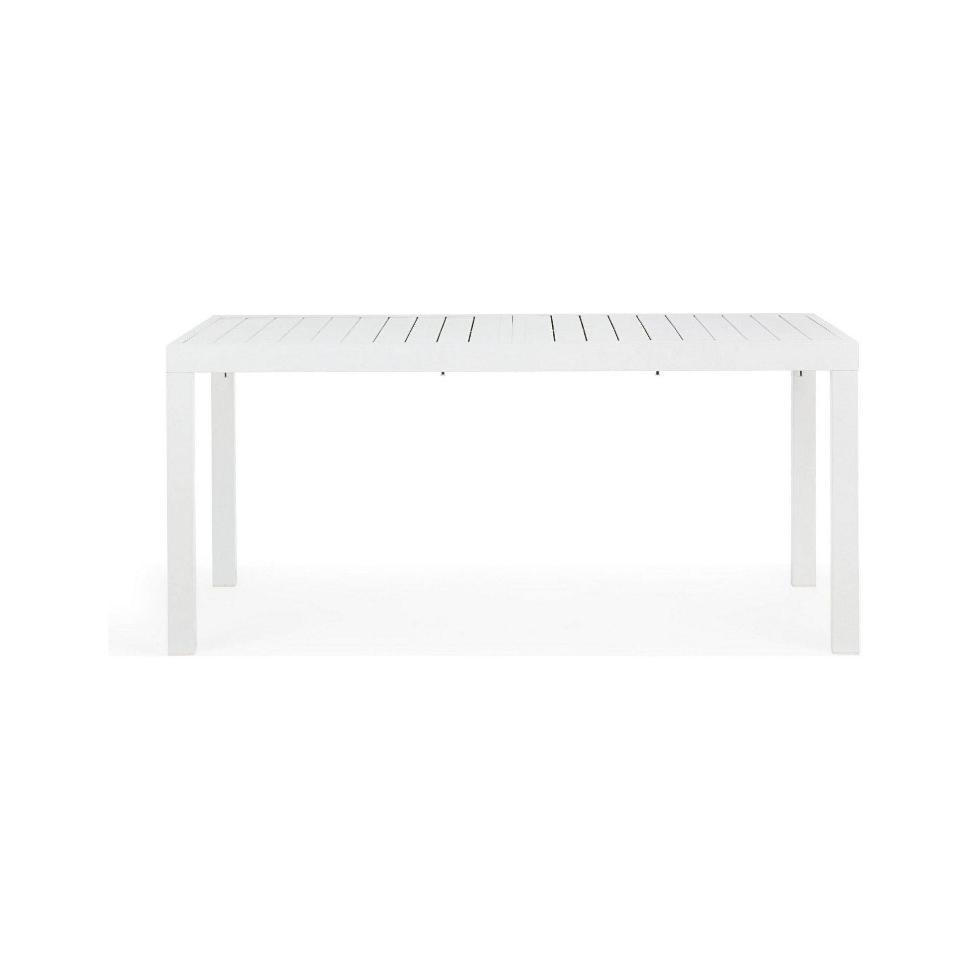 Lauko valgomojo stalas HILDE WHITE, 160-240X90