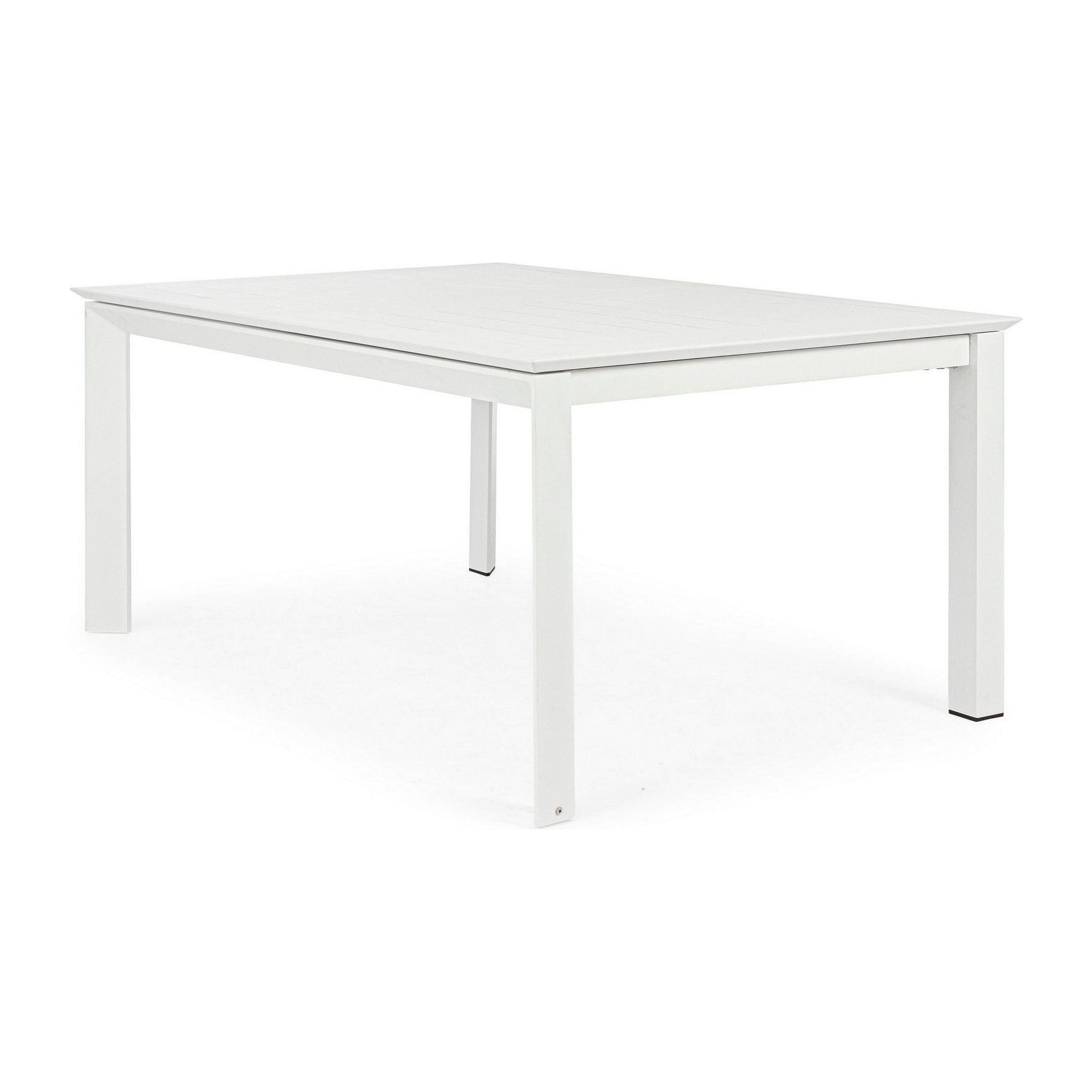 Lauko valgomojo stalas KONNOR WHITE, 110-160X160