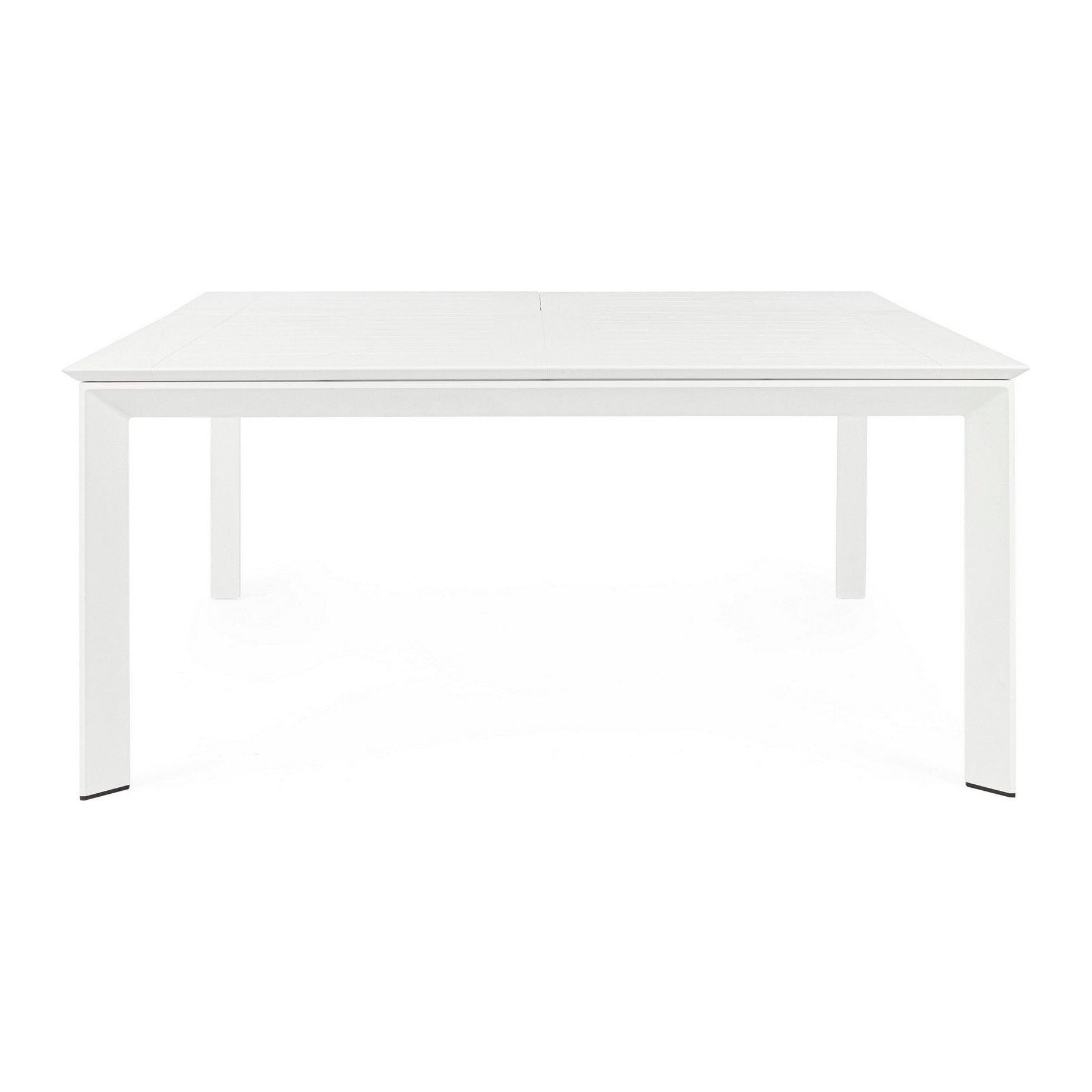 Lauko valgomojo stalas KONNOR WHITE, 110-160X160