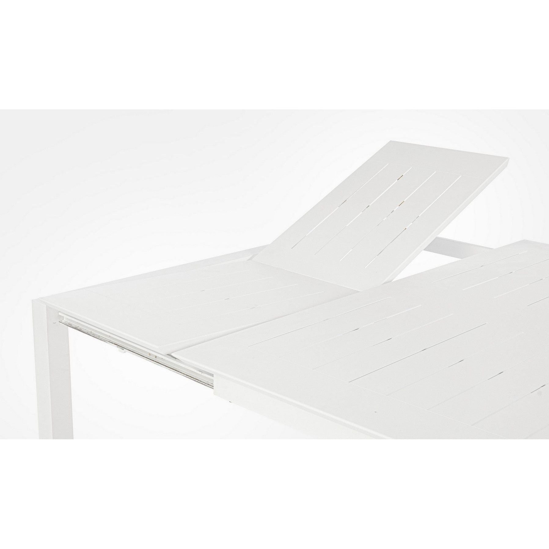 Lauko valgomojo stalas KONNOR WHITE, 110-160X160