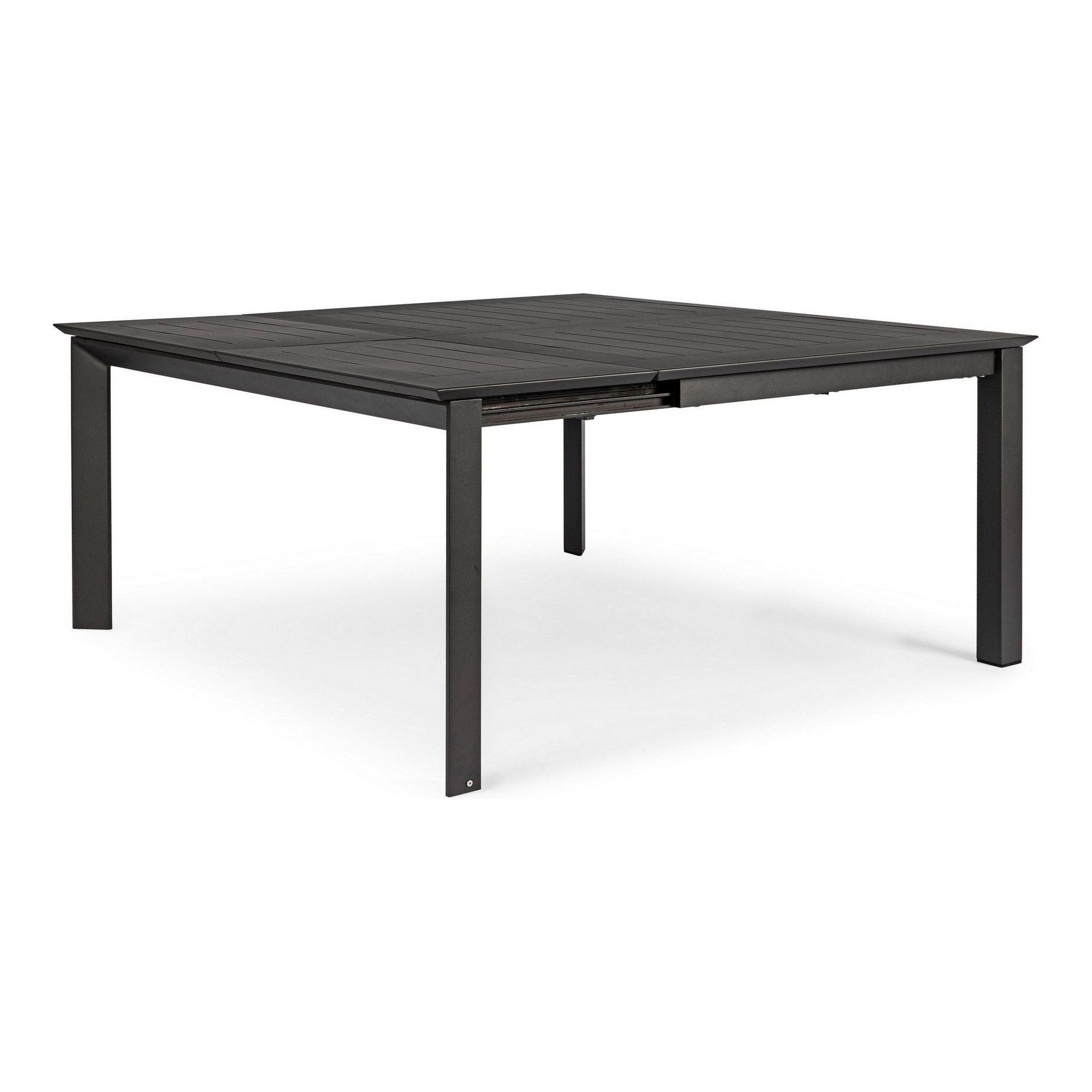 Lauko valgomojo stalas KONNOR CHARC, 110-160X160