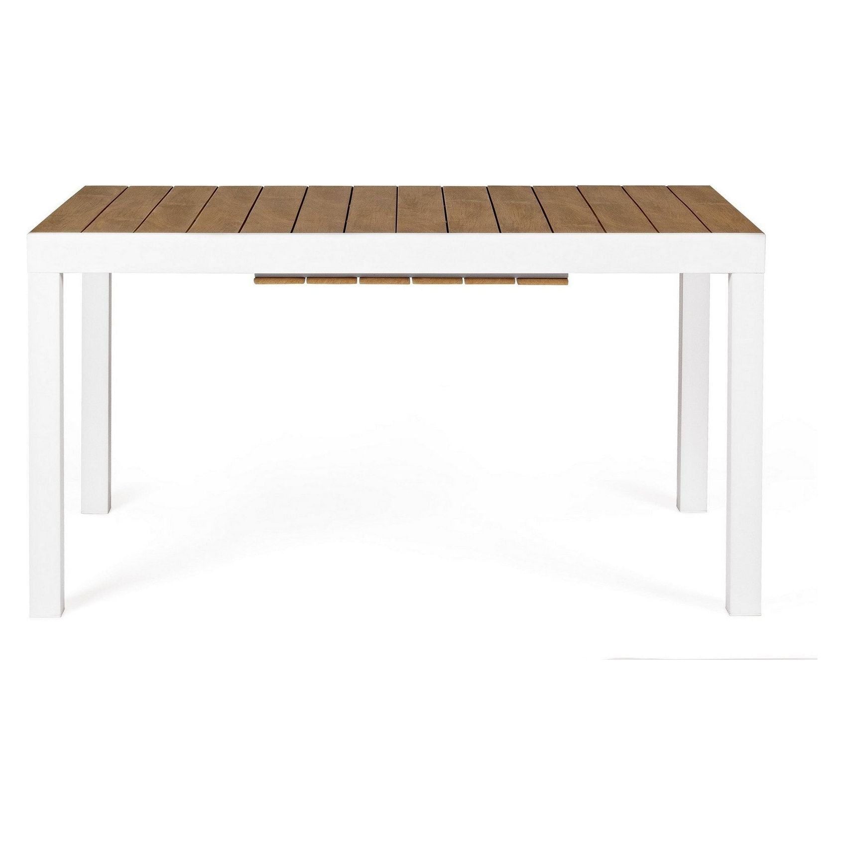 Lauko valgomojo stalas ELIAS WHITE, 140-200X90 cm