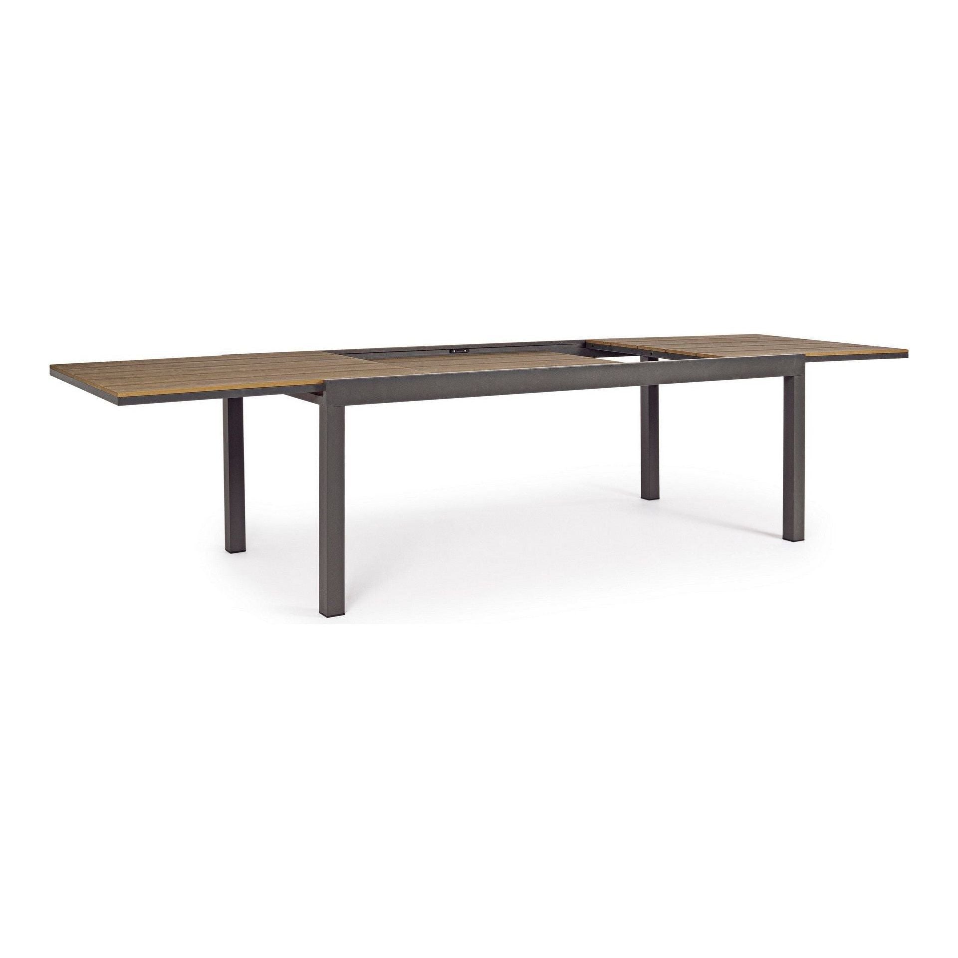 Lauko valgomojo stalas ELIAS CHARC, 200-300X95 cm