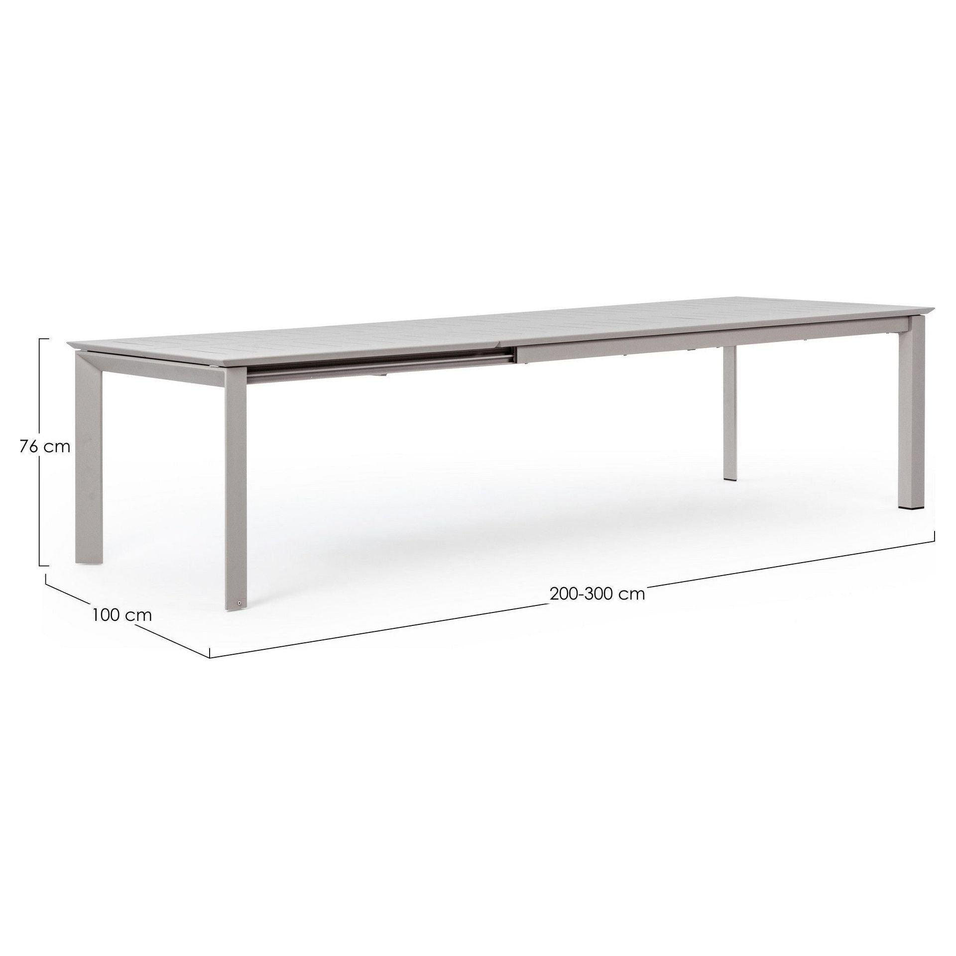 Lauko valgomojo stalas KONNOR RASTIN, 200-300X110 cm