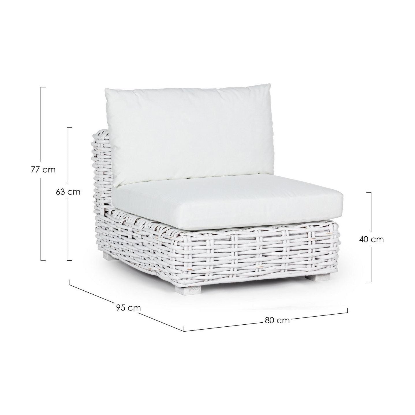 Lauko fotelis OLIVENZA WHITE