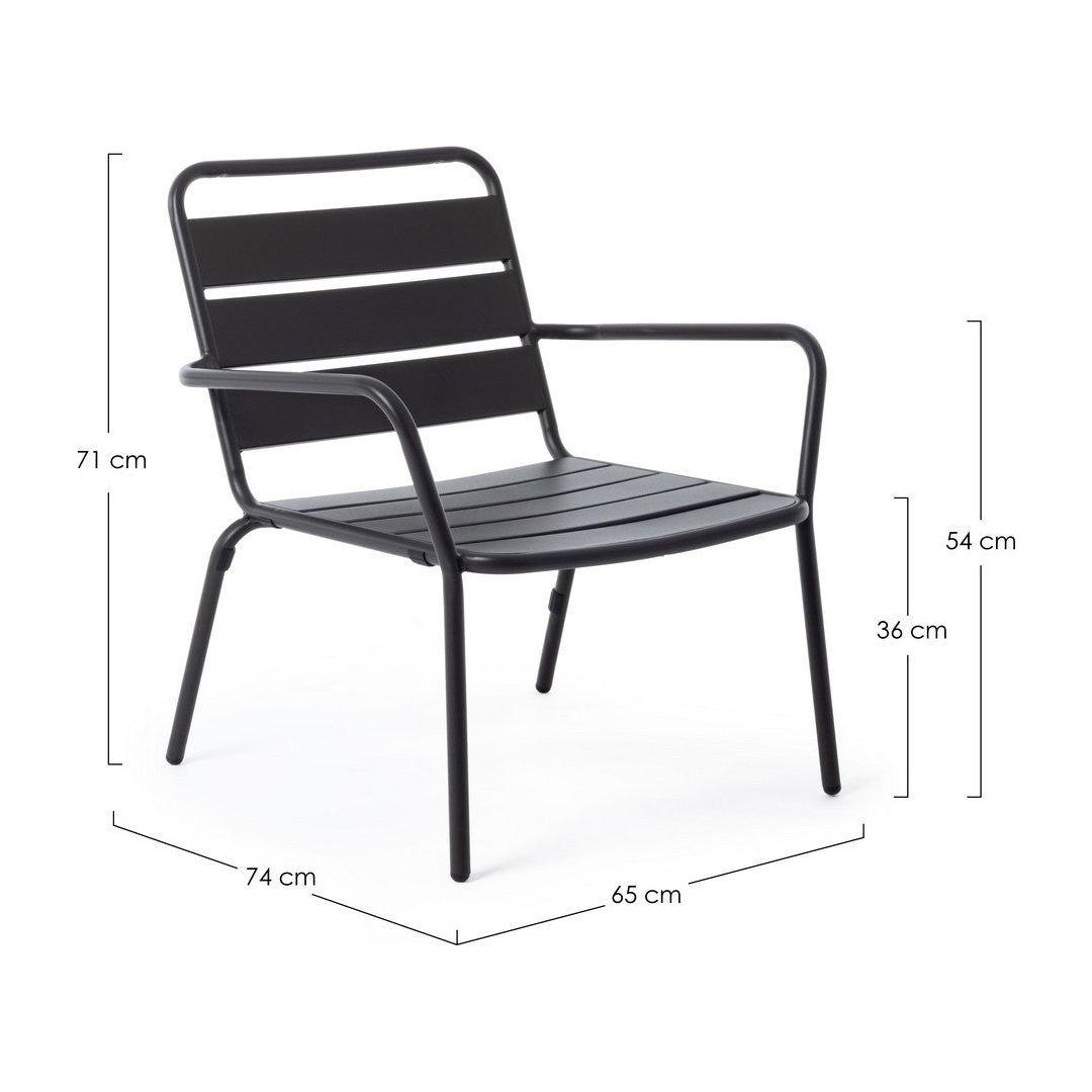 Lauko fotelis MARLYN CHARCOAL