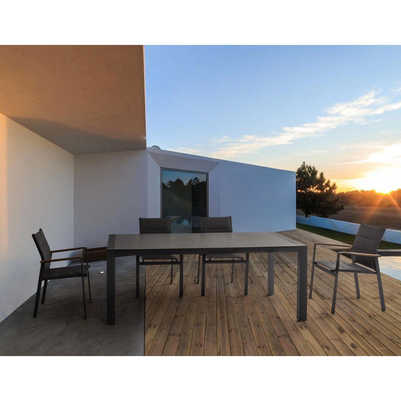 Lauko kėdė KUBIK CHARCOAL