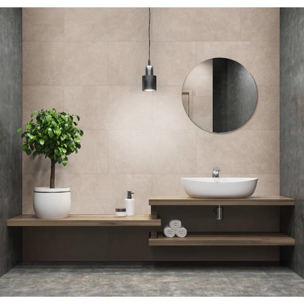Grosfillex Plokštės Gx Wall+, 5vnt., kreminės, 45x90cm, skalūnas