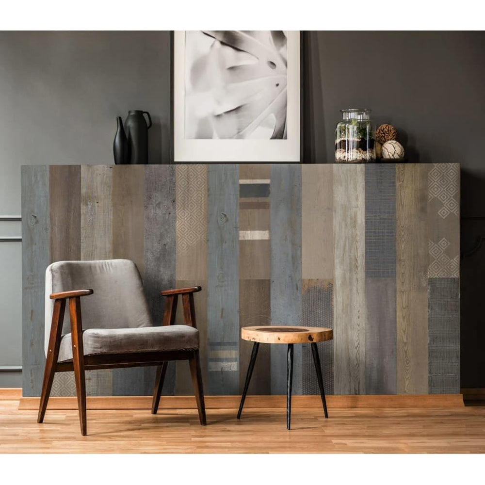 Grosfillex Sienų plytelės Accent, 9vnt., Josemito spalvos, 15,4x120cm