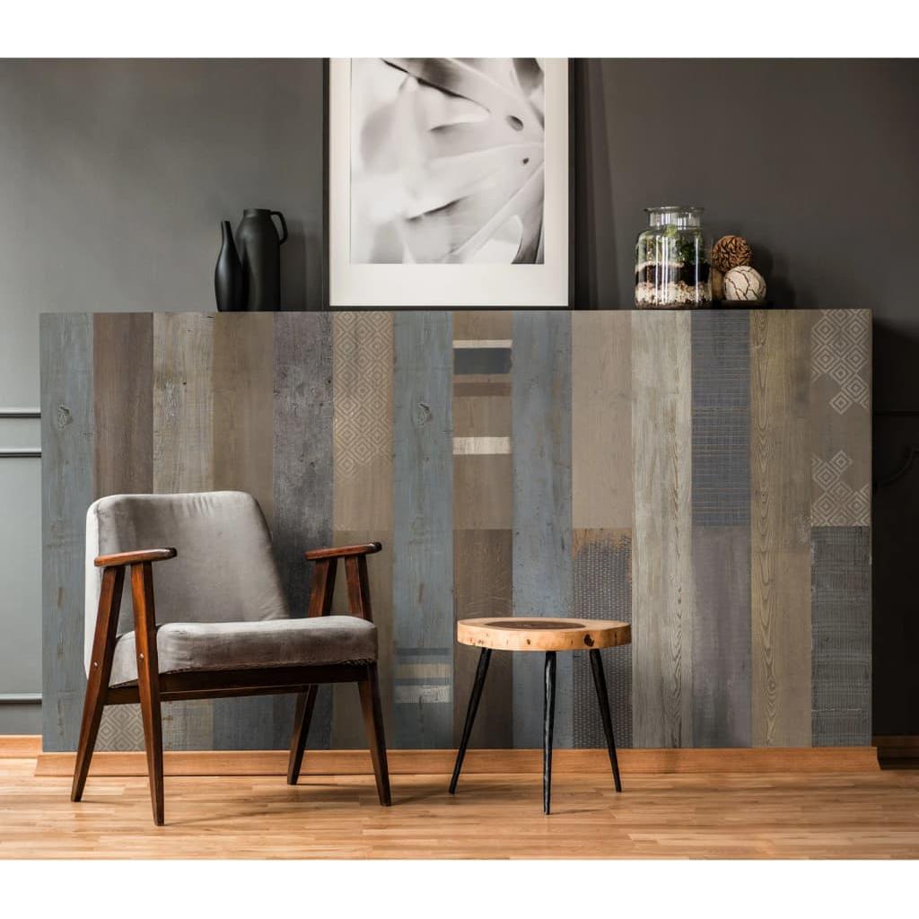 Grosfillex Sienų plytelės Accent, 9vnt., Josemito spalvos, 15,4x120cm