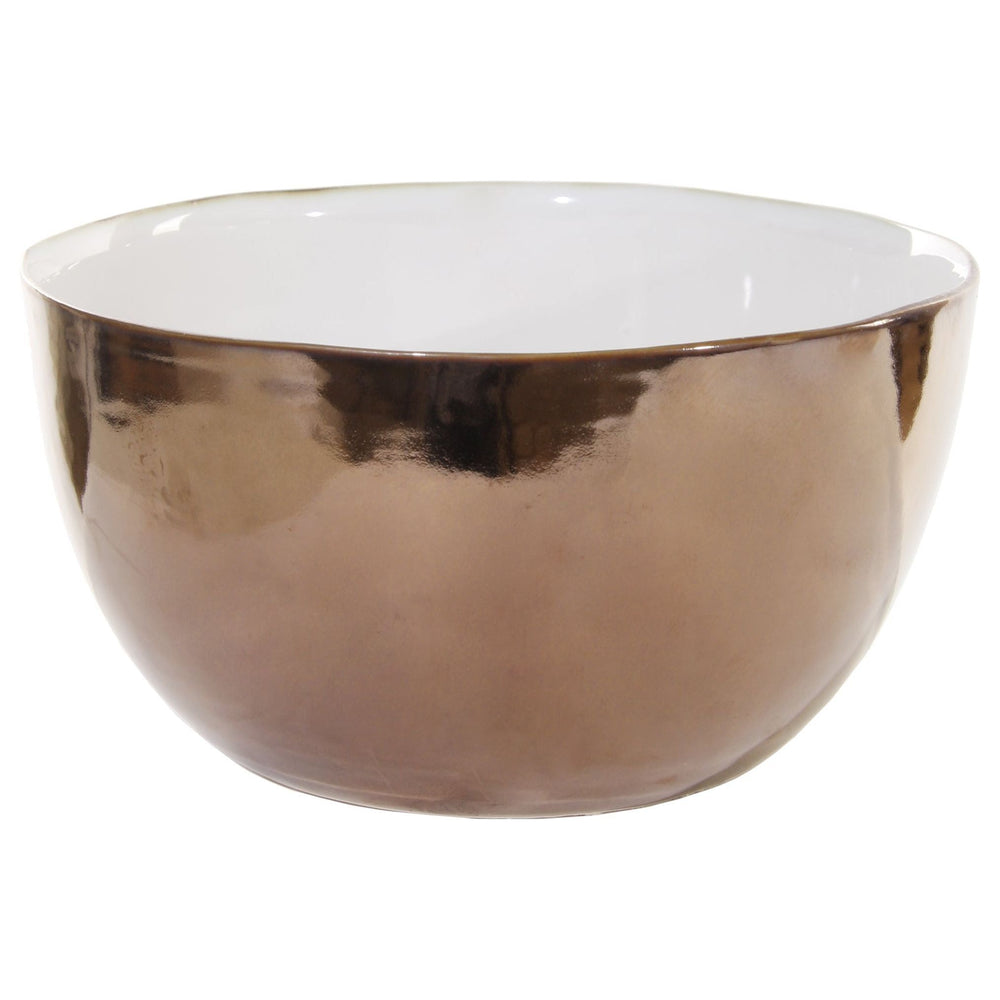 Keramikinis dubuo, balta/vario spalva, 20 cm