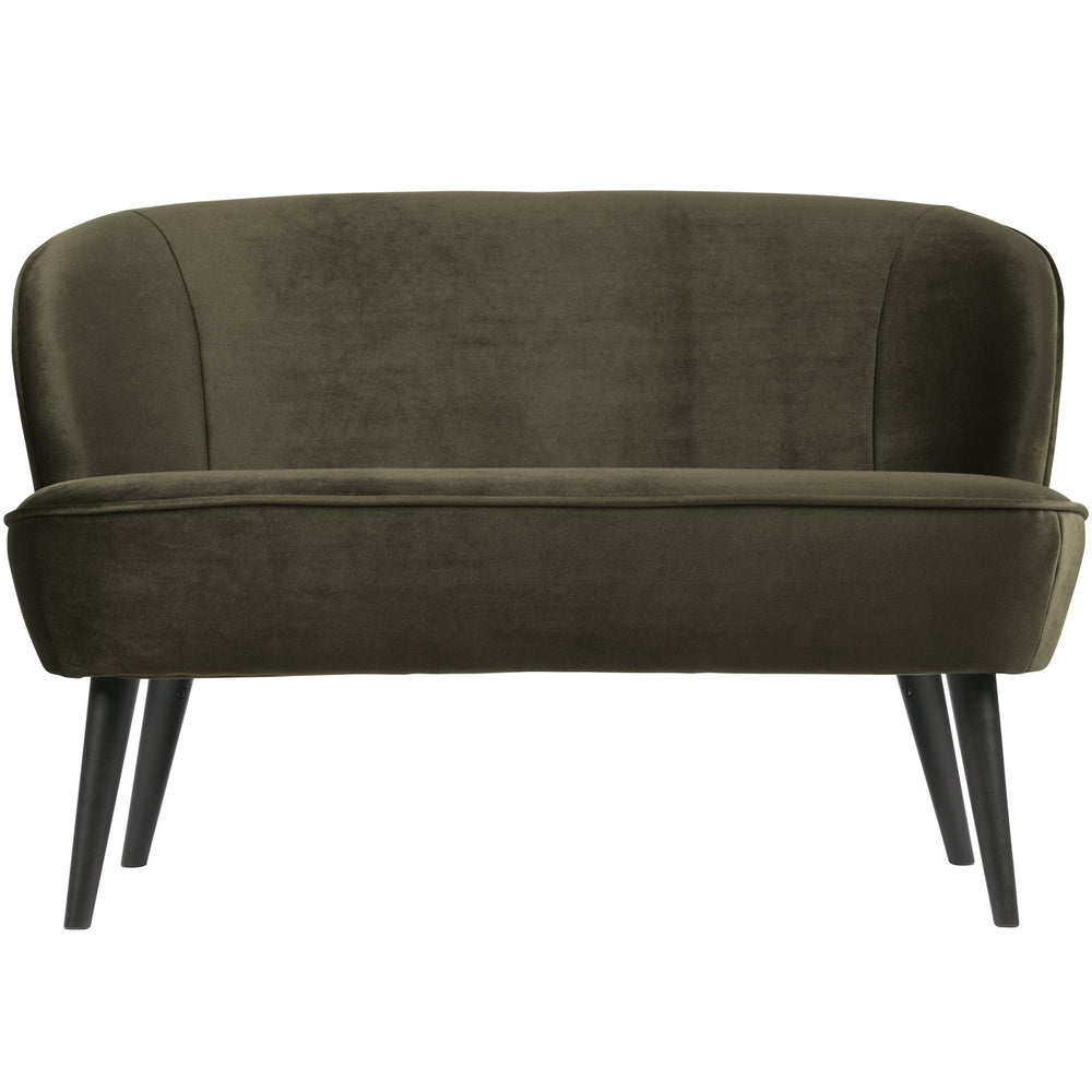 Sofa SARA, aksominis audinys, žalia spalva