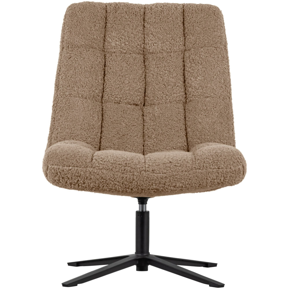 JOB pasukamas fotelis, taupe spalva, teddy
