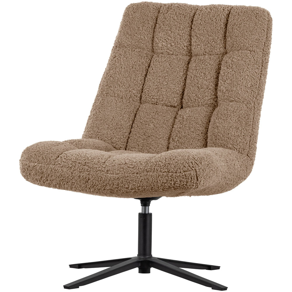 JOB pasukamas fotelis, taupe spalva, teddy