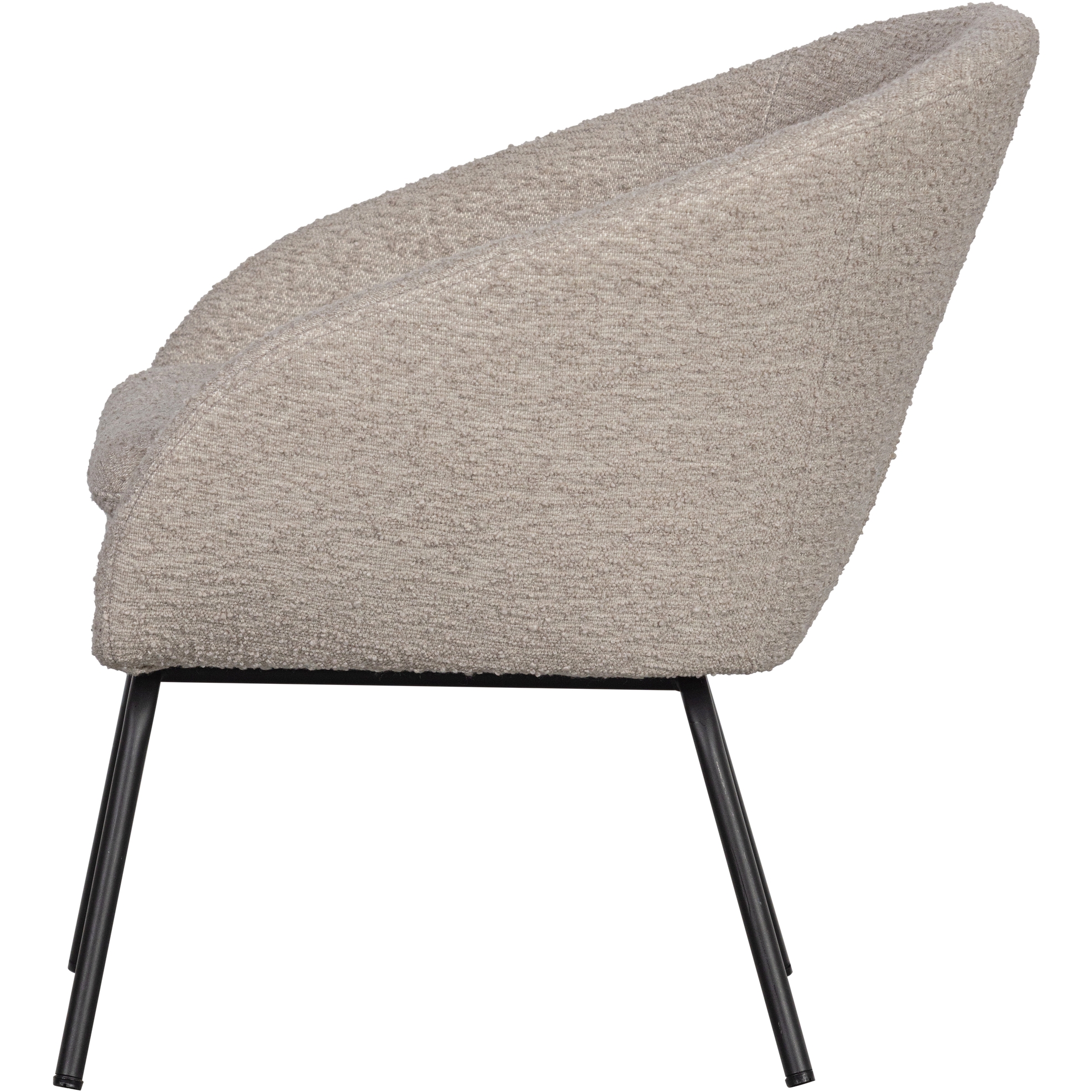 Fotelis DITTE, greige spalva, bouclé