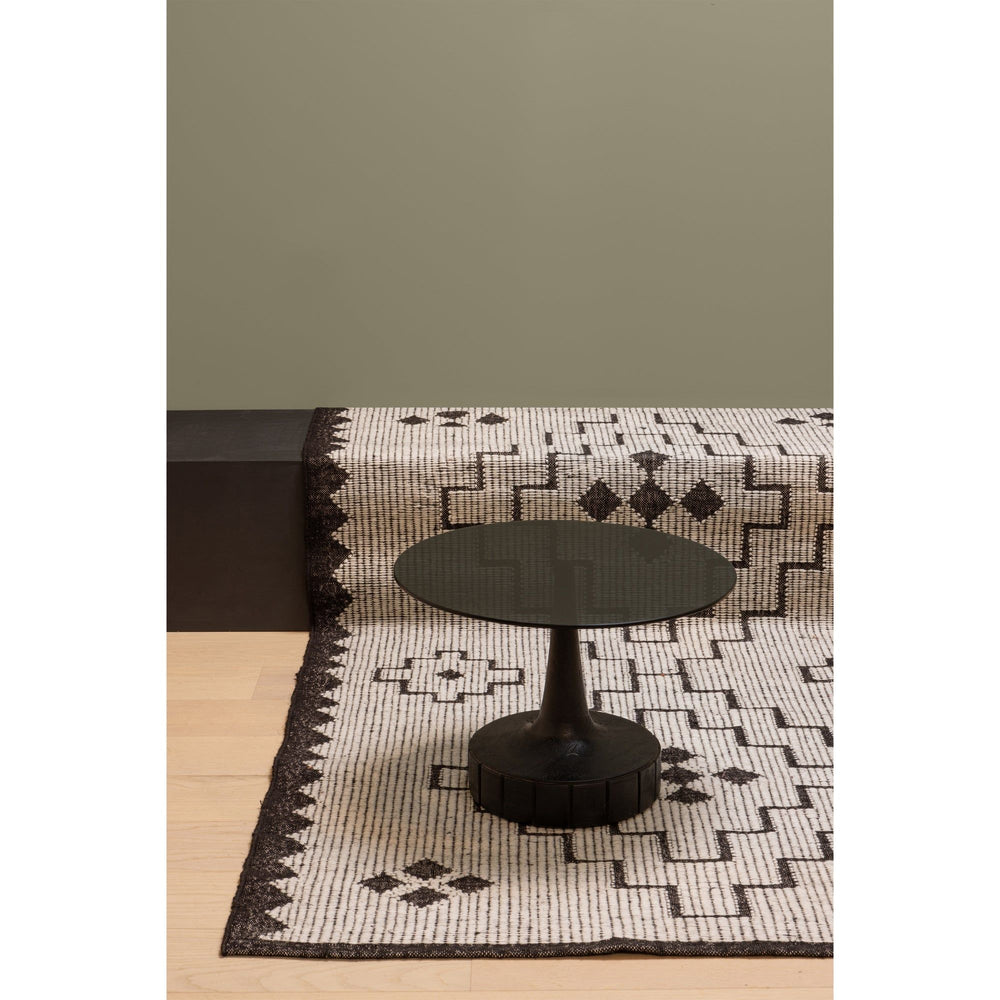 OMARI RUG WOOL/JUTE NATURAL/BLACK 160x230CM