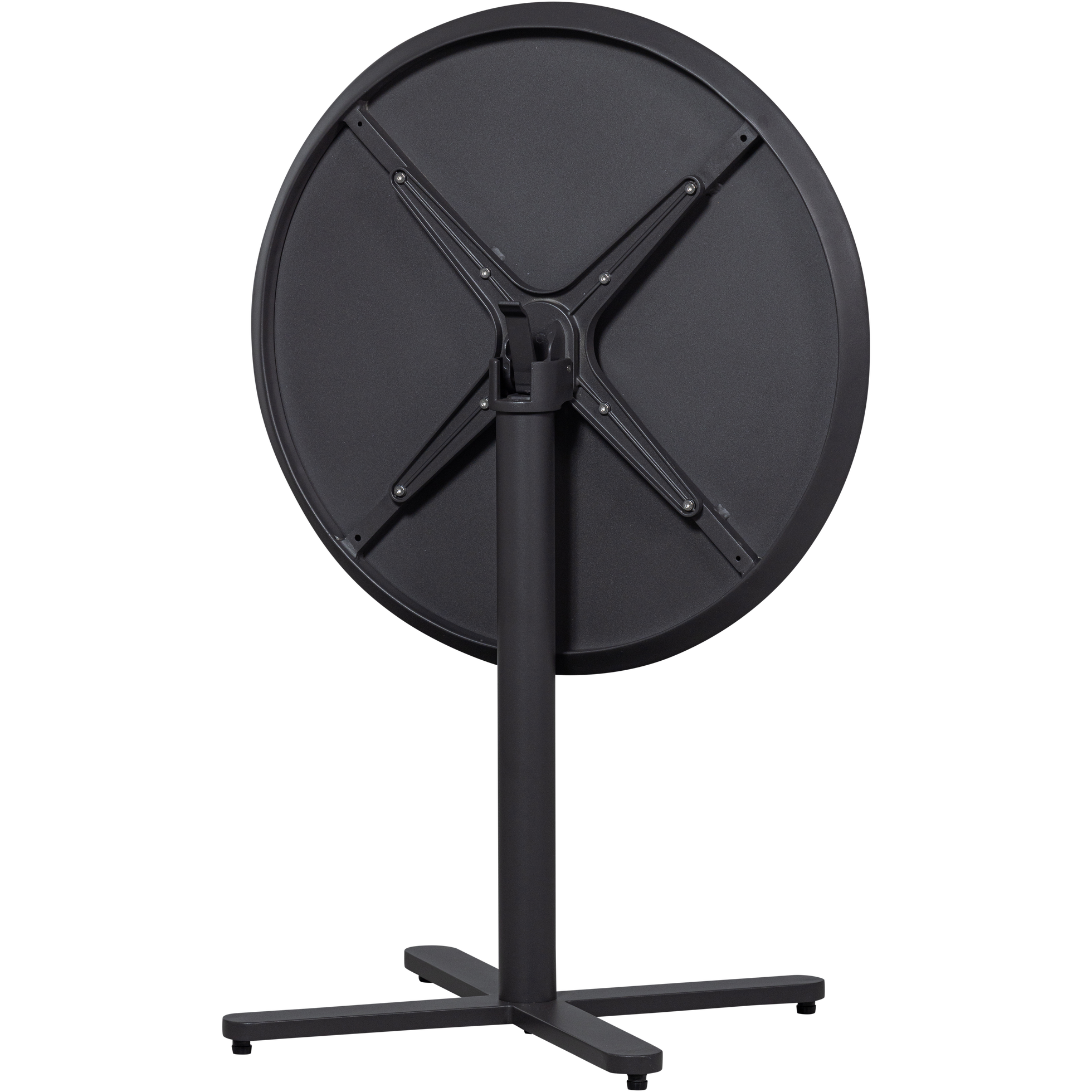 LIANA FOLDING TABLE ALUMINIUM ANTHRACITE 72xØ70CM