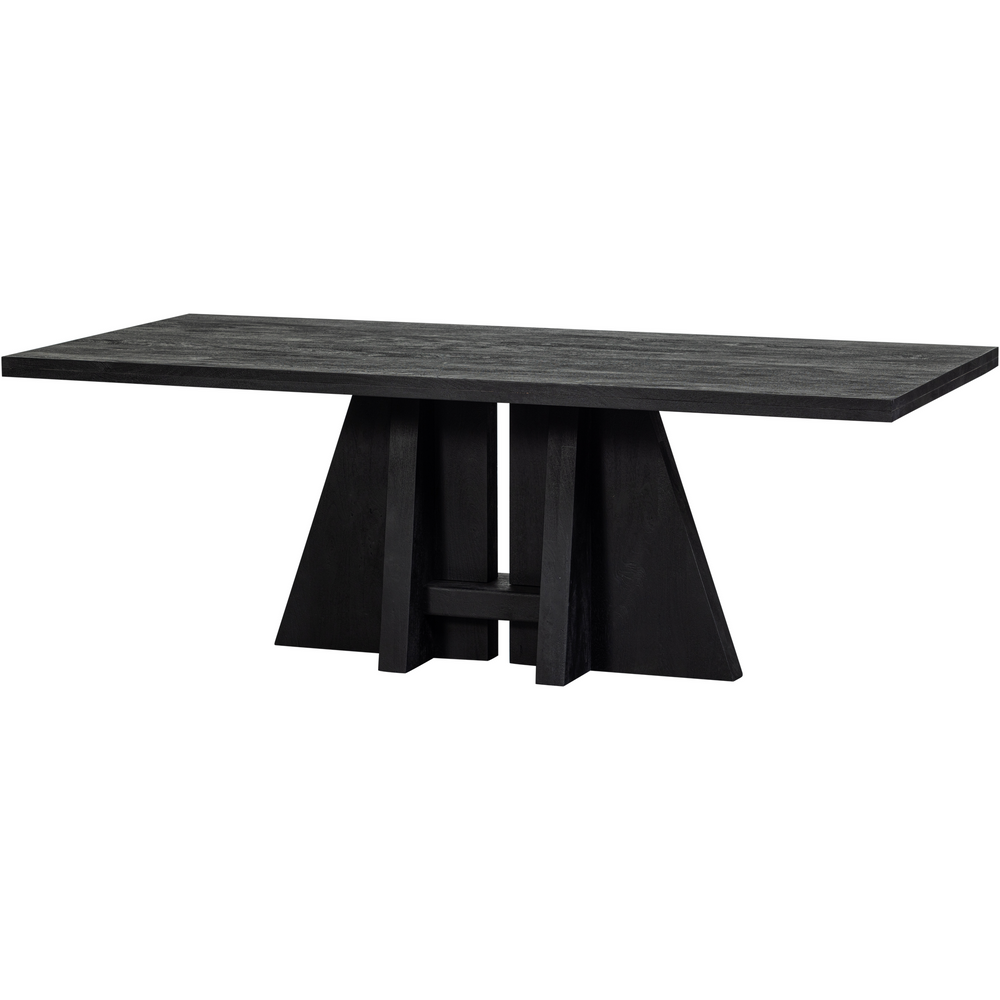KEAN valgomojo stalas, mango mediena, juodas, 220x100CM