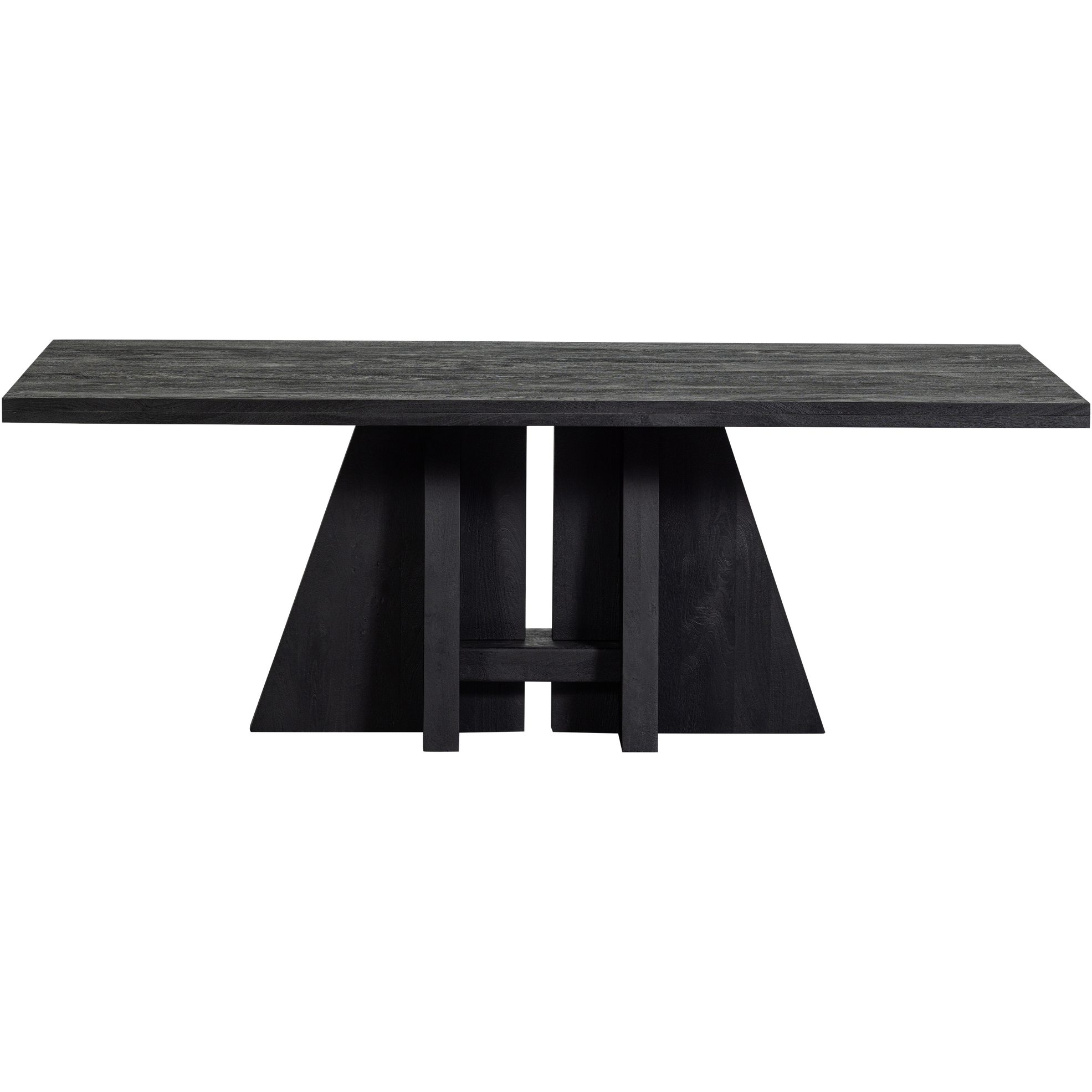 KEAN valgomojo stalas, mango mediena, juodas, 180x100CM