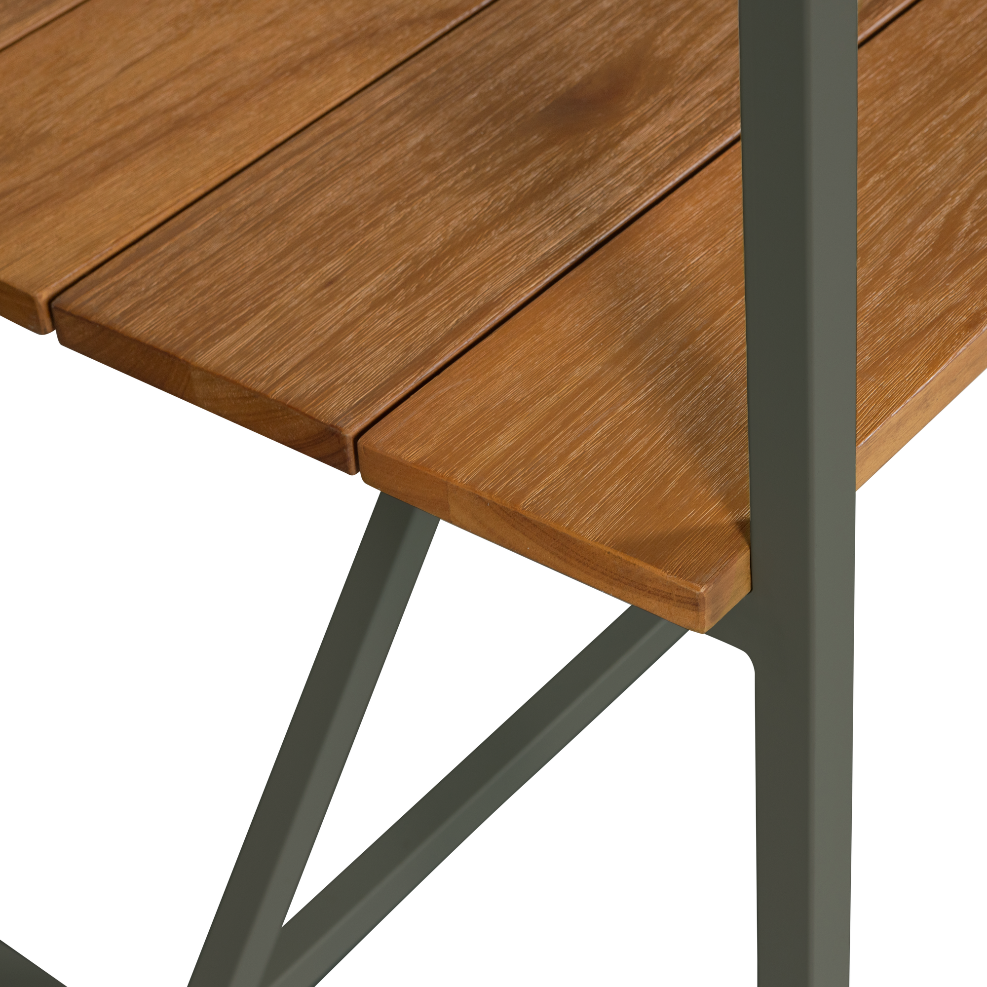 BLUE SKY DINING TABLE WOOD WITH FRAME METAL CAMOUFLAGE GREEN