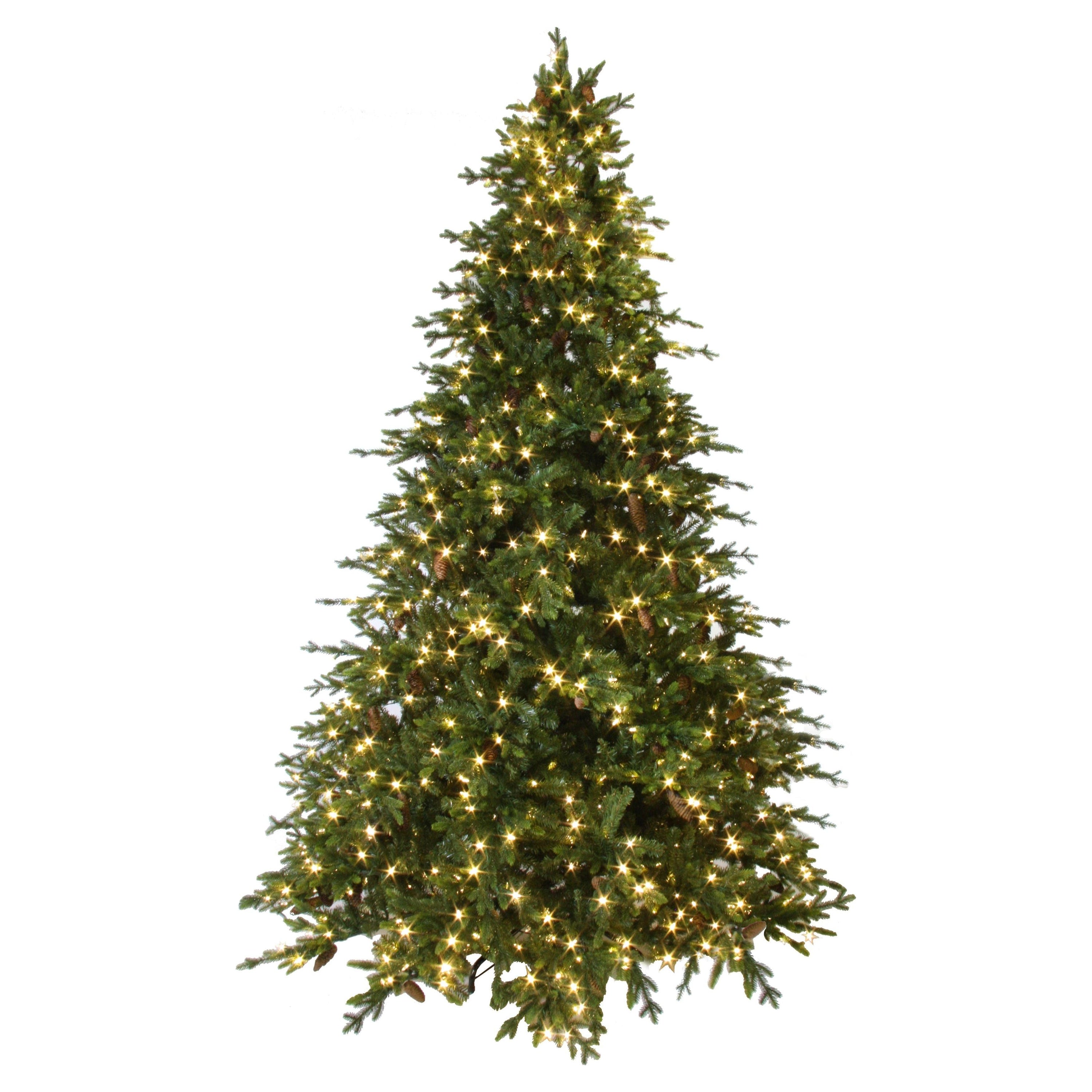 Dirbtinė eglutė, žalia su kankorėžiais, aukštis 275 cm 1000LED EU